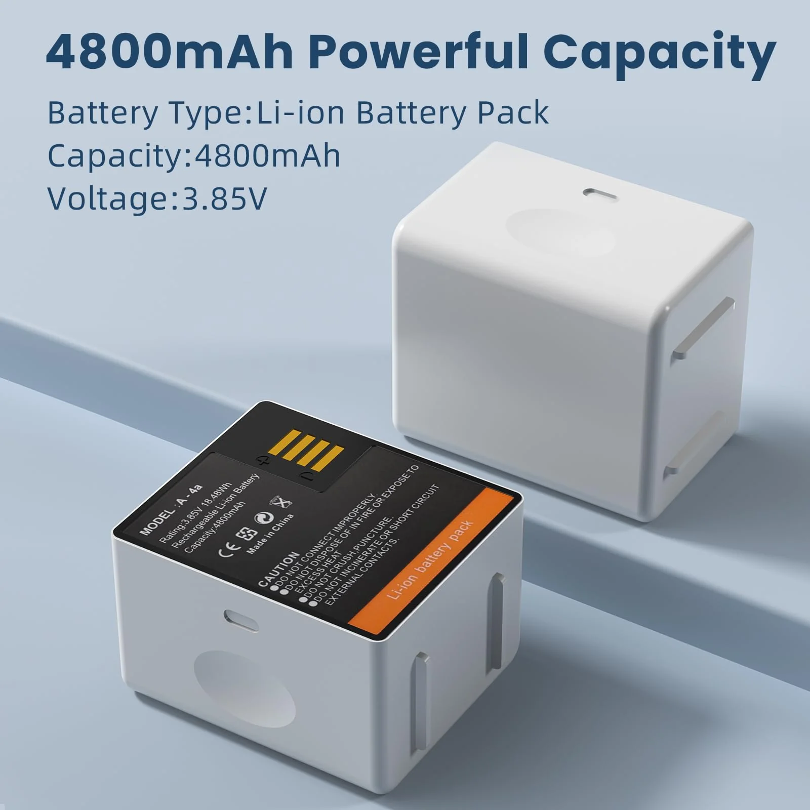E EGOWAY 2-Packs Batteries Compatible with Arlo Pro 5S 2K, Arlo Pro 4, Pro 3, Arlo Ultra 2, Ultra Cameras VMA5400 VMC4040P VMC4060P A-4a, 3.85V 4800mAh, with LCD Dual Charger A4 - Image 5