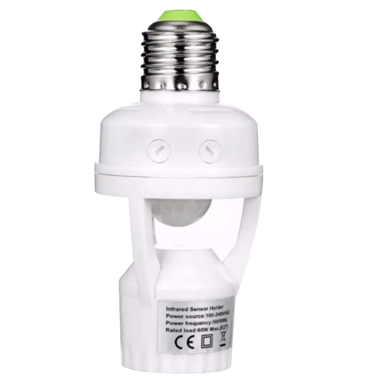 E27 LED Lamp, Light Bulbs with Motion Sensor, Adjustable Automatic On/Off Light Control Sensor, E27 Socket Screw for Garage, Basement, Stairs and Storage Room