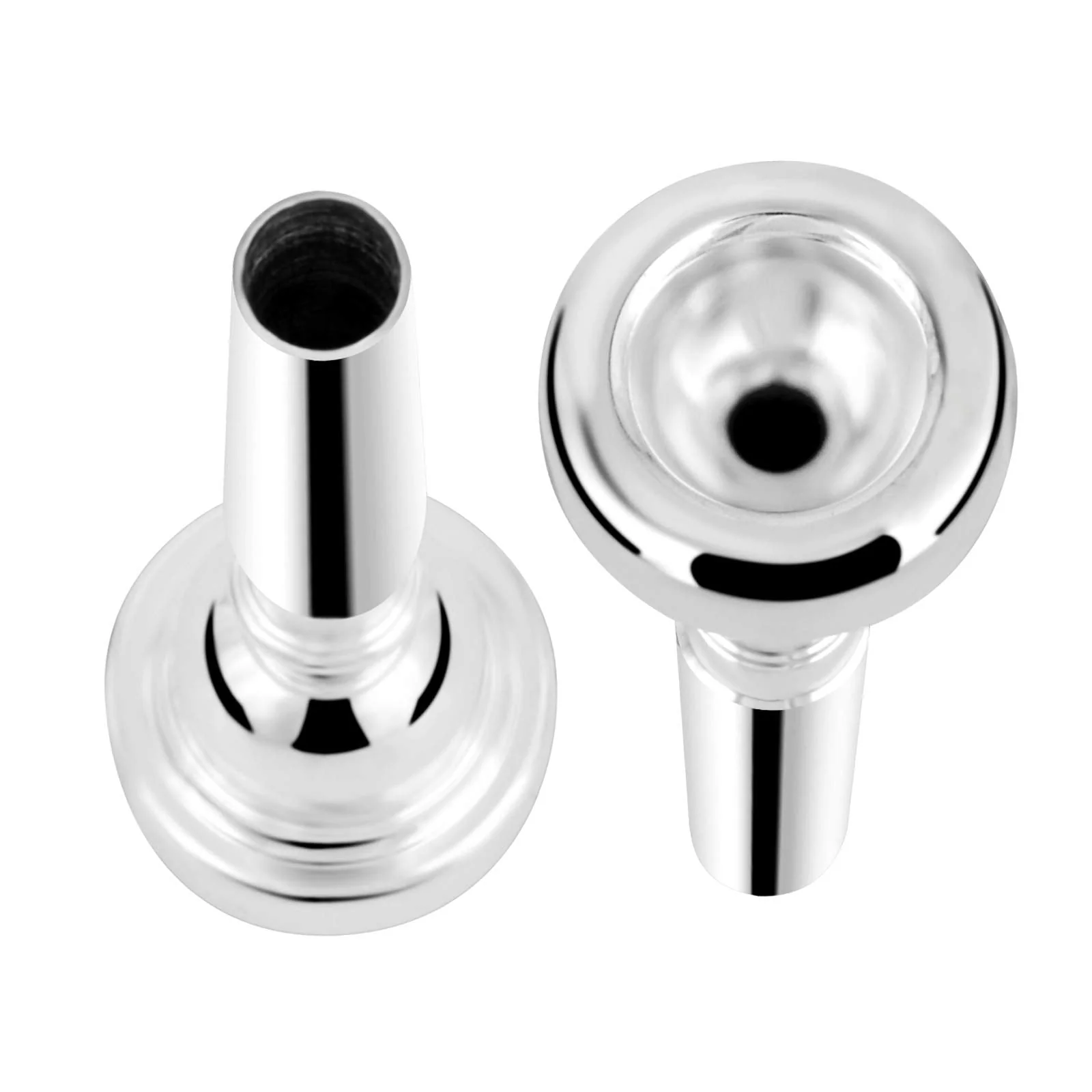 EastRock 5C Trumpet Mouthpiece Silver Plated Bb Trompeta Mouthpiece Trumpet Instrument Accessories Vacuum Packed - Image 2