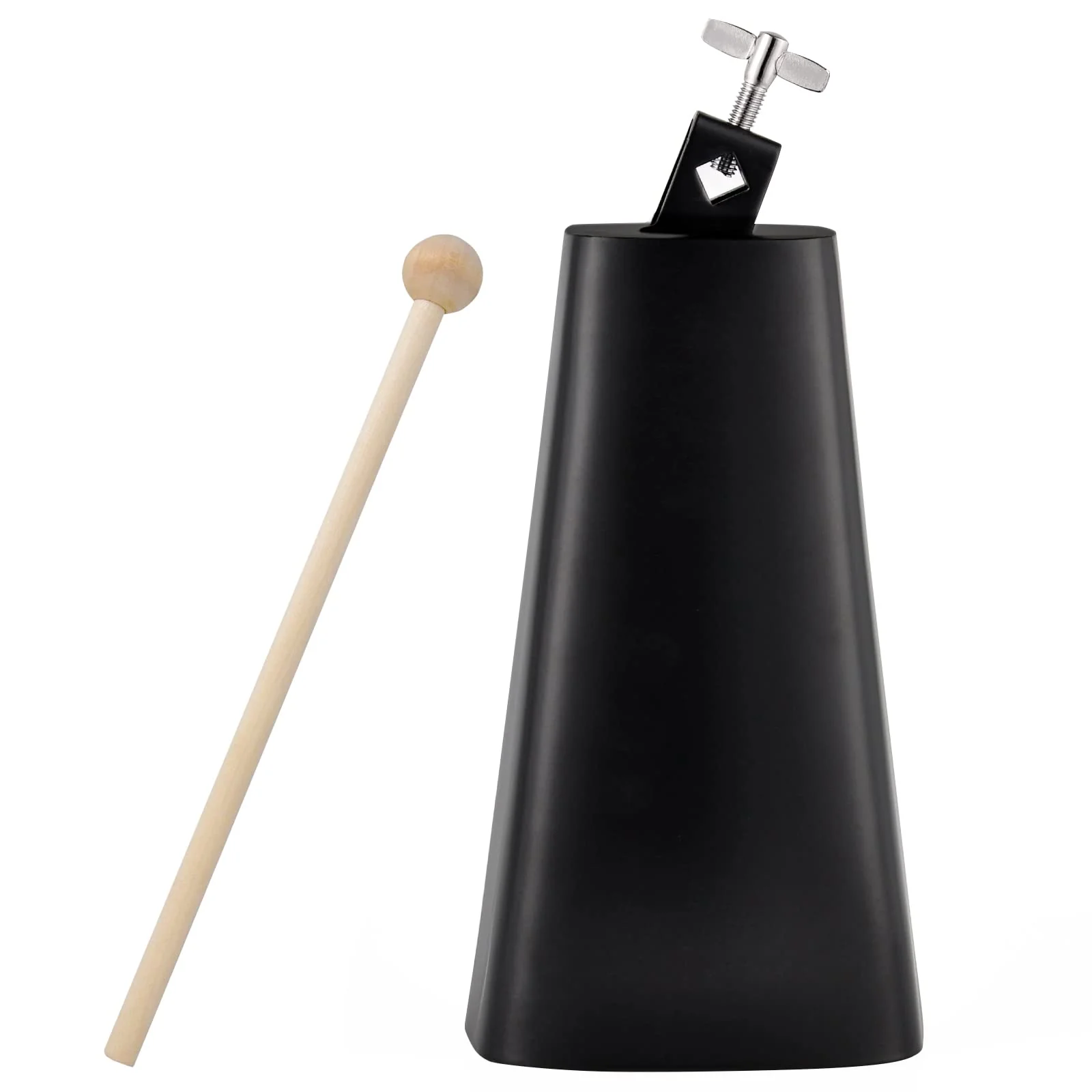 Eastrock 9 inch Metal Steel Cow Bells Noise Makers Hand Percussion Cowbell with Stick for Drum Set 9''