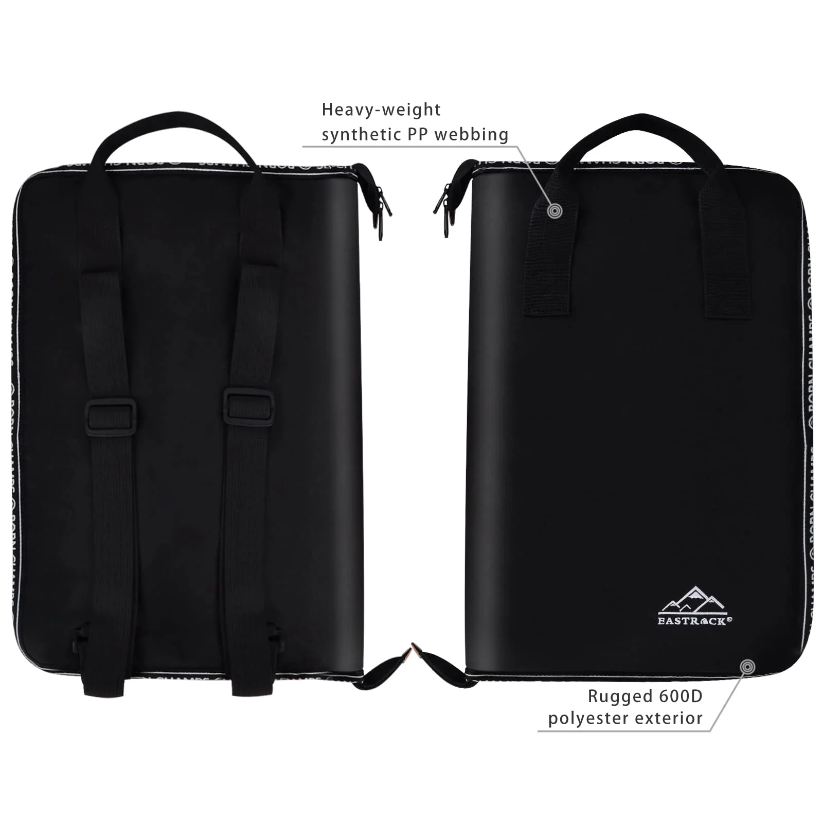 EASTROCK Drum Sticks Bag Drumstick Bag 18.9“*23.2” Large Capacity for Drumsticks,Drum Sticks Holder Bag with One Drum Key,Drum Hook,Carrying Strap?Black? Black - Image 7