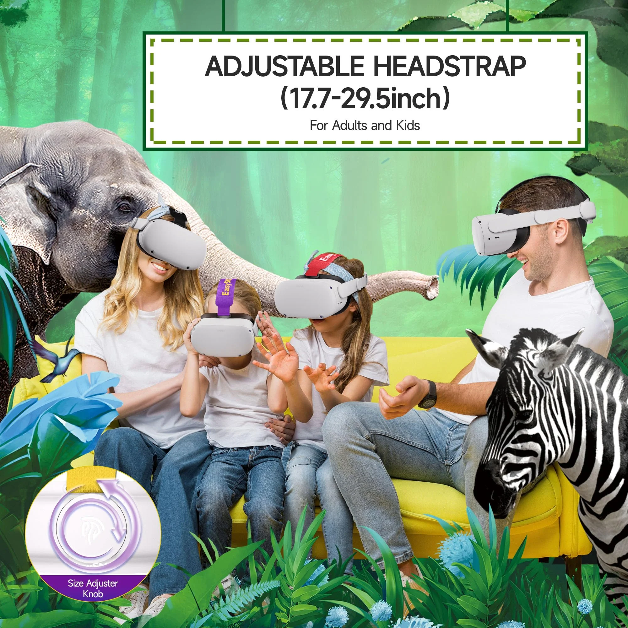 EasySMX Q20 Headset Strap for Quest 2 - Accessories for Quest 2 - Lite Design for Improved Comfort Support, Heat Dissipating Materials, Rebust Side Straps, Easy to Install - Power Bank Strap Included - Image 6
