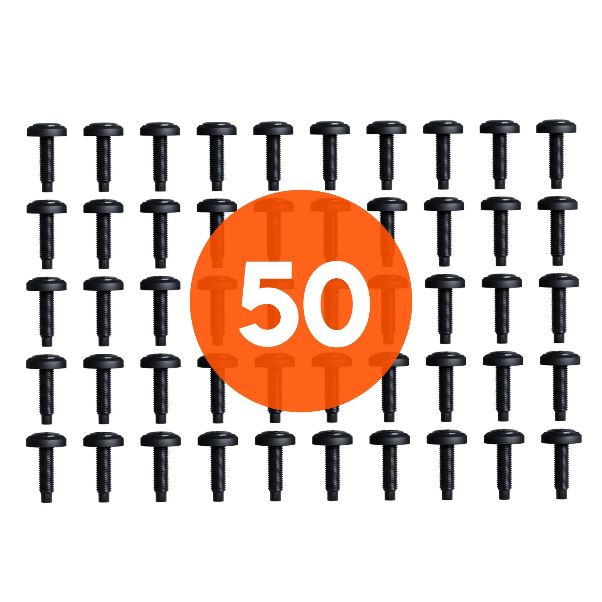 ECHOGEAR Server Rack Screws 50 Pack - 10/32 Steel Screws with Attached Nylon Washers & Pilot Point Heads - Made to Use with Network Racks, Enclosures, & Cabinets - Image 9