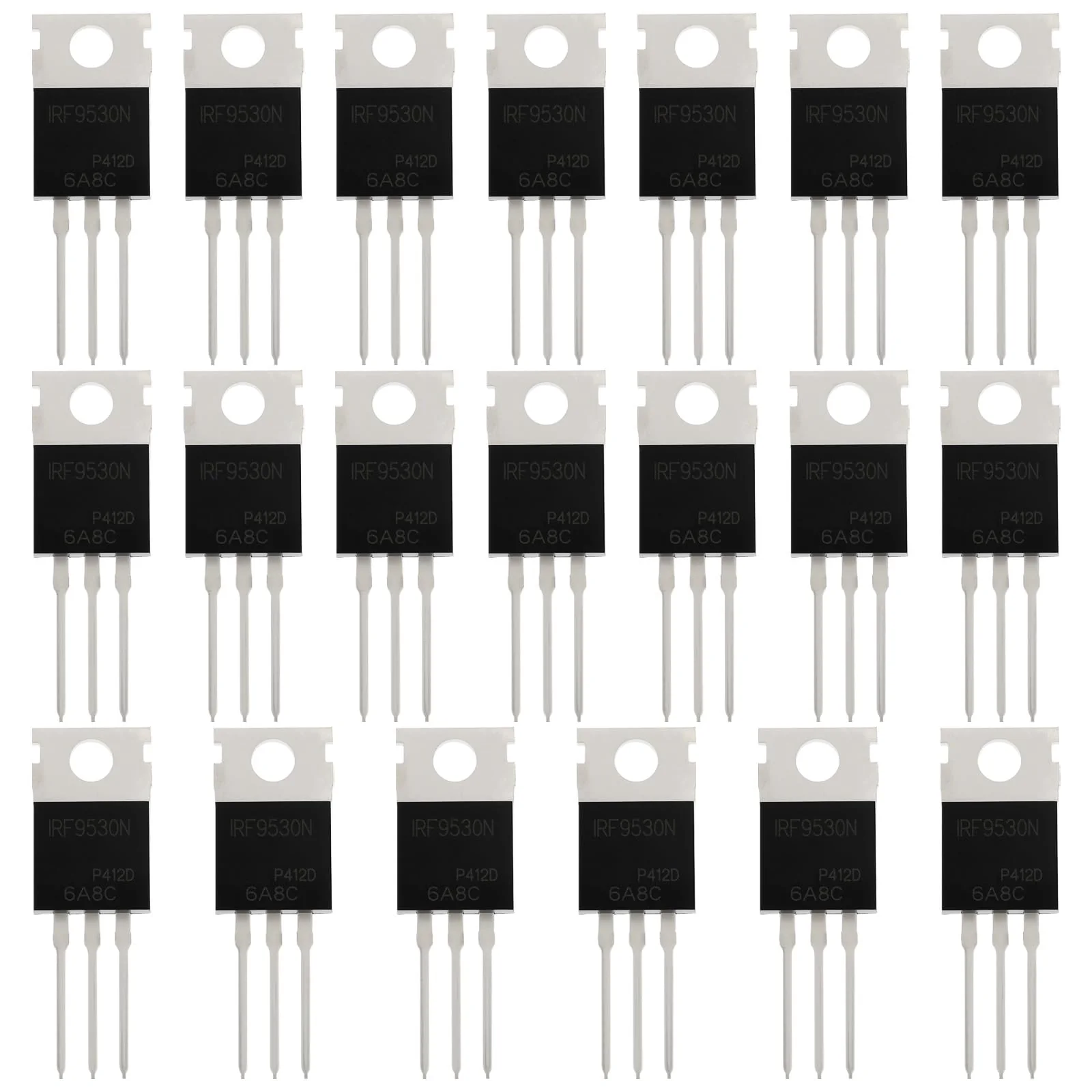 ECSiNG 20pcs TO220AB IRF9530N Transistor 100V 12A 88W for Analog and Digital Circuits