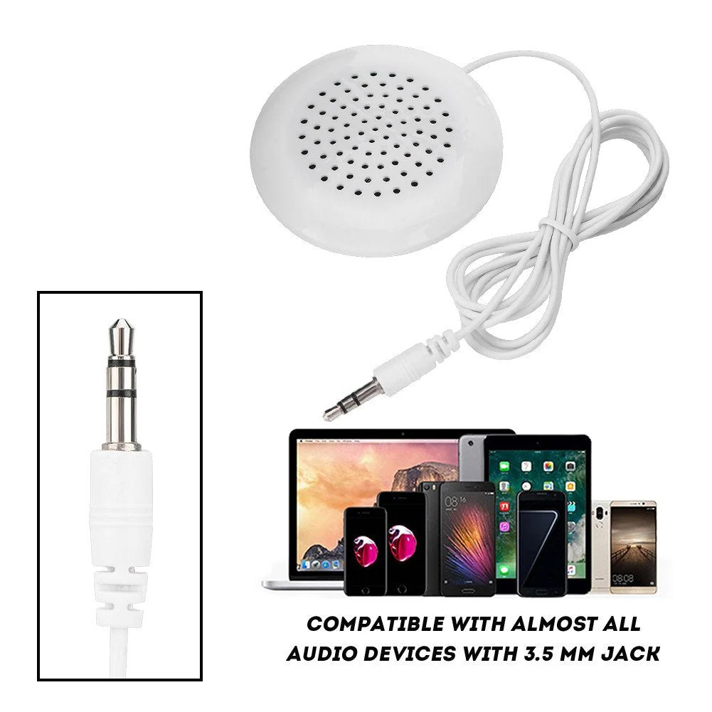 Ejoyous Mini Speaker, Portable Small Stereo Speaker DIY Pillow Speaker with 3.5mm Jack Compatible with MP3 Mobile Phone CD Player, for Home Bedroom Office Outdoor Travel Use - Image 3