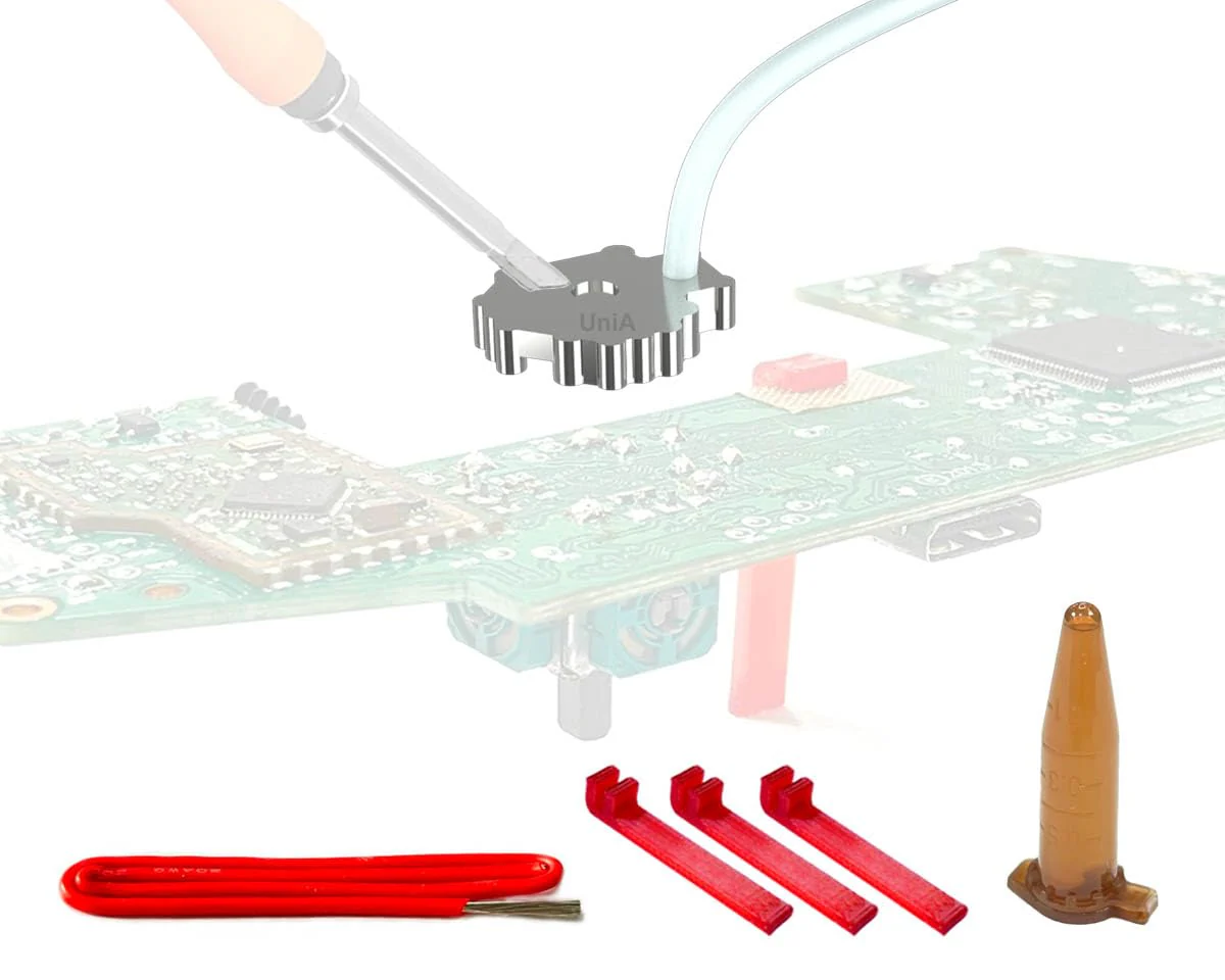 ElecGear Desoldering Heating Plate for Joystick – Model UniA, Desolder Control Stick off Controller PCB with Soldering Iron, Repair Tool for Analog and Hall Joystick