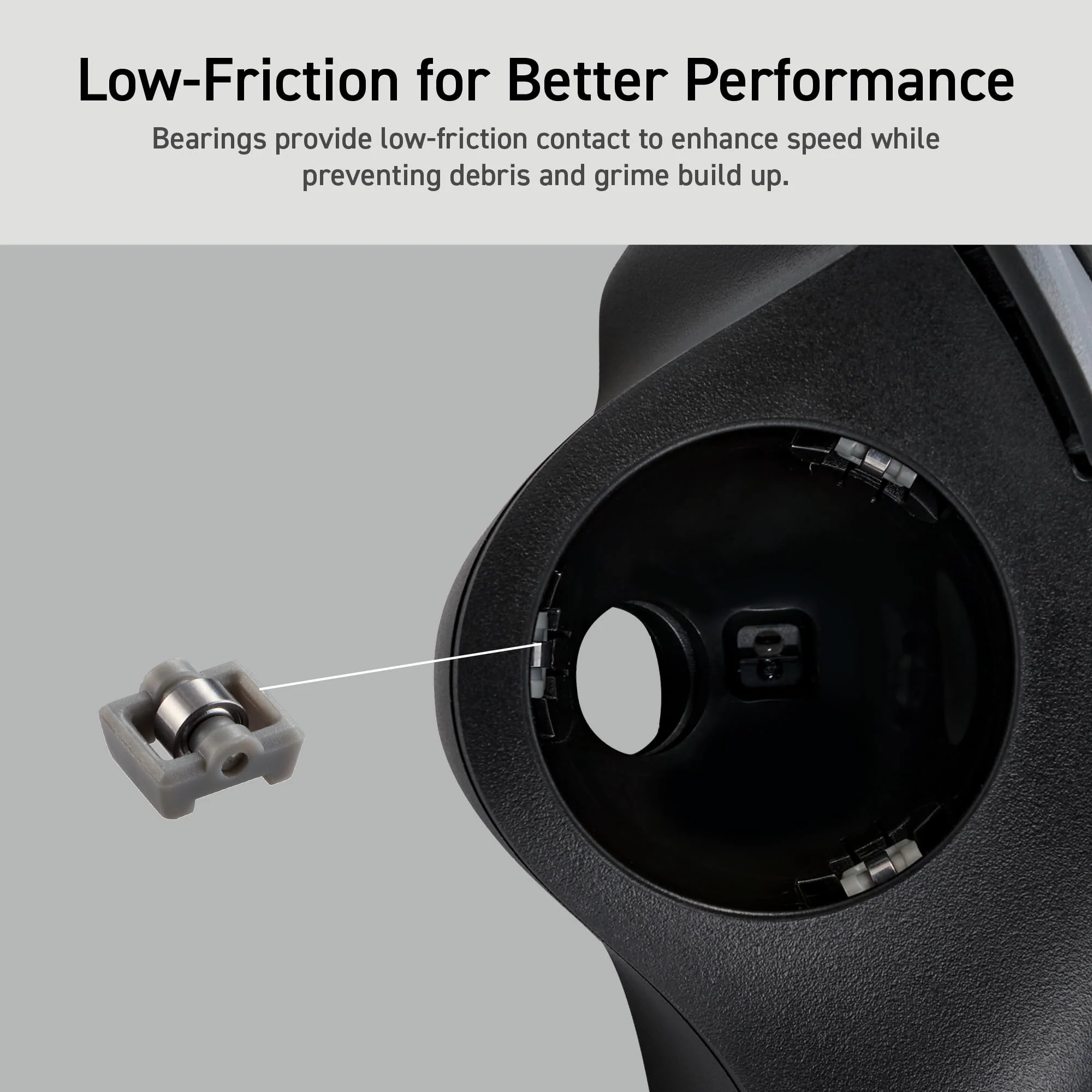ELECOM Ergonomic Comfort Design Trackball IST Wireless 2.4GHz Connect, Super-Smooth Tracking with Roller Ball Bearing, 36mm Ball, Thumb Control, Compatible for Windows, PC, and Mac Black (M-IT11DRBK) USB-Wireless - Image 4