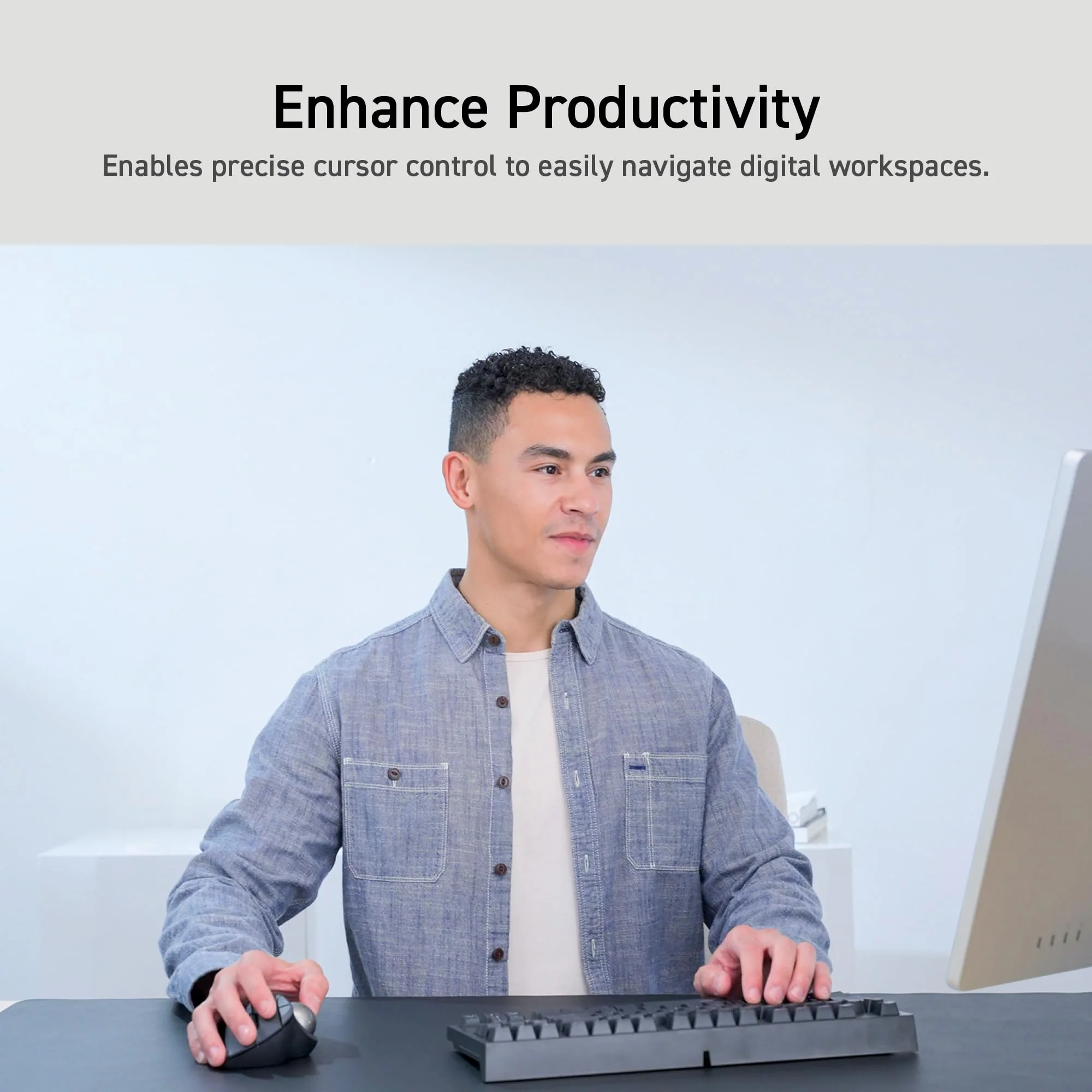 ELECOM Ergonomic Comfort Design Trackball IST Wireless 2.4GHz Connection, Smooth Tracking with Ruby Ball Bearing, 36mm Ball, Thumb Control, Compatible for Windows, PC, and Mac Black (M-IT10DRBK) USB-Wireless - Image 11