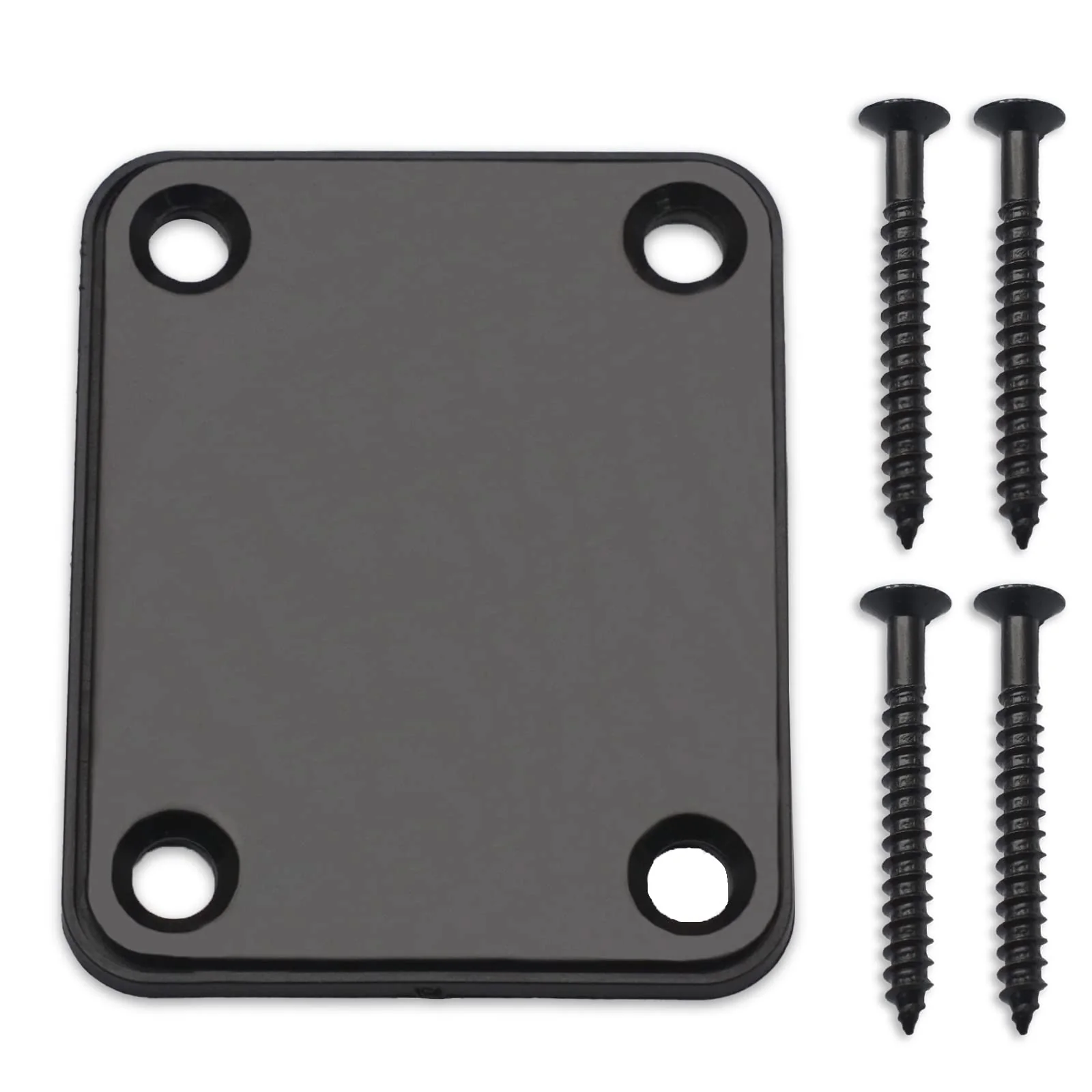 Electric Bass Guitar Neck plate Guitar Neck Joint Connecting Strengthen Plate Guitar Parts (Black) Black