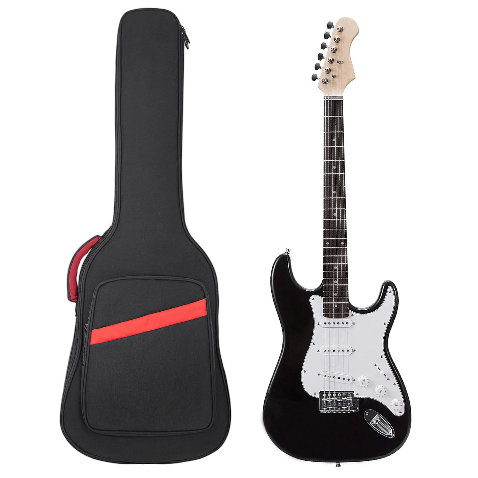 Electric Guitar Bag 7mm Padding Electric Guitar Case, 39 Inch Electric Guitar Gig Bag Backpack with Neck Strap and Pockets, Black Electric Guitar Bag - Image 8