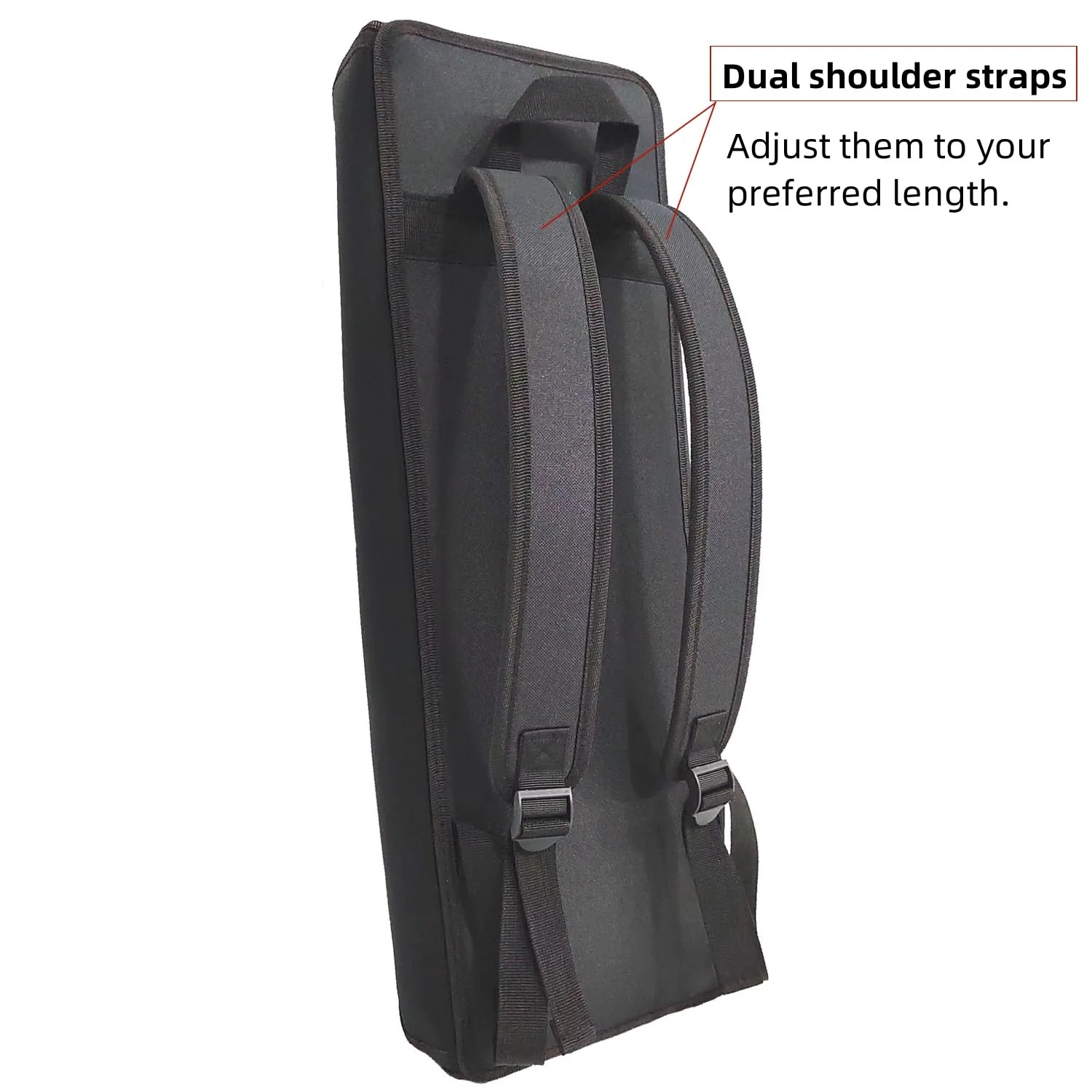 Electronic Keyboard Bag For 32 Keys Piano Dust Cover Bag with Adjustable Straps and V-Shaped Reflective Design-Easy to Carry(Long 22 IN Width 6.5 IN Height 2.56 IN) Small - Image 3