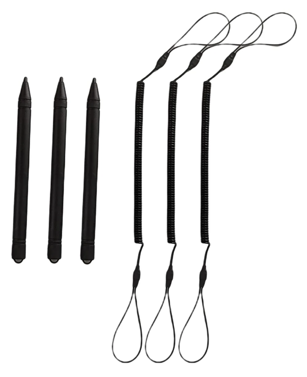 Element 115 3-Pack Replacement Stylus Pen for Boogie Board LCD Writing Tablet Pack of 3 with 3 Elastic Coil Strings to Attach Pens to Board (Drawing Pad NOT Included) 3-Pack WITH 3 Elastic Strings