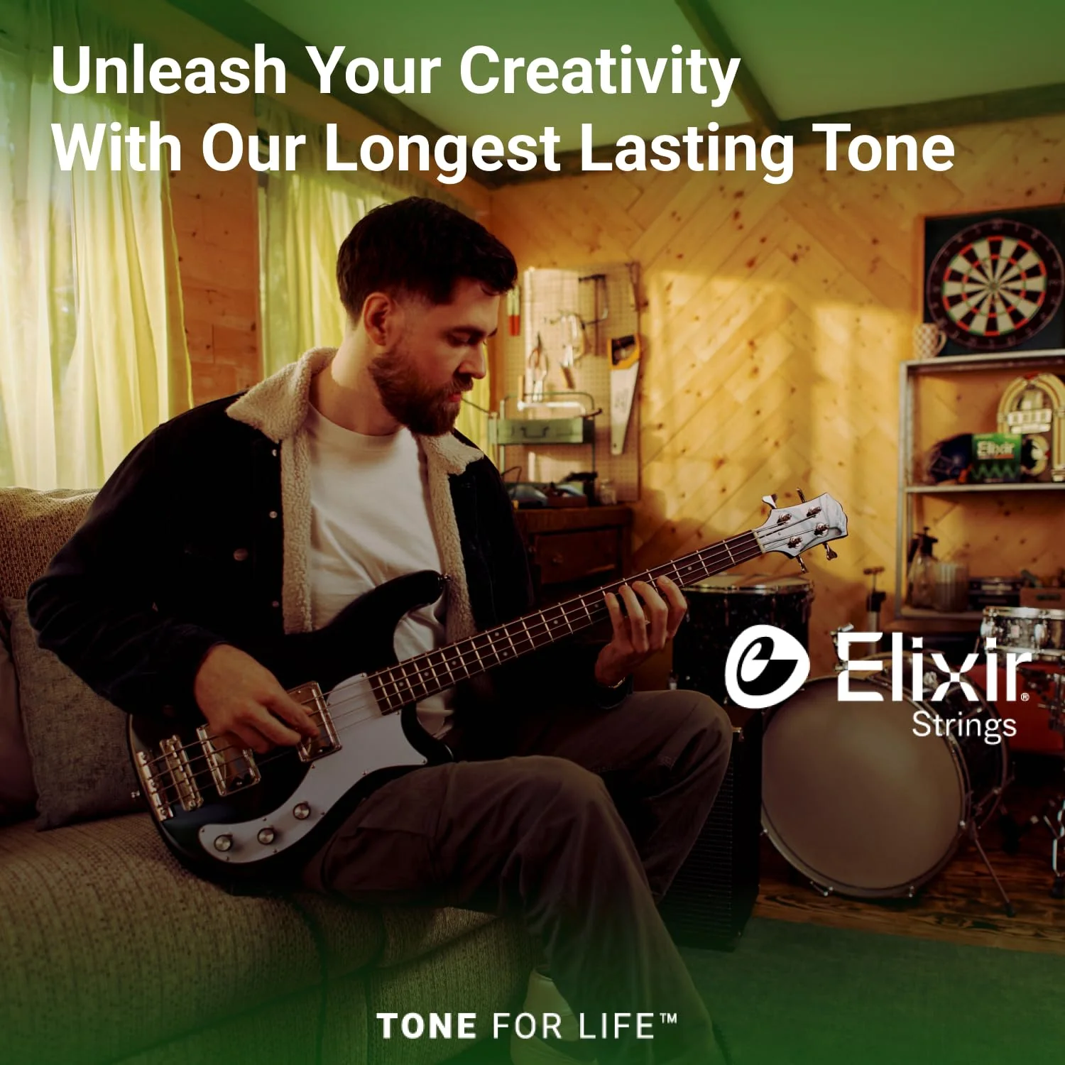 Elixir Strings Nickel Plated Steel 4-String Bass Strings w NANOWEB Coating, Long Scale, Light/Medium (.045-.105) Lt Medium, Long Scale (.045-.105) 4 String Set - Image 6