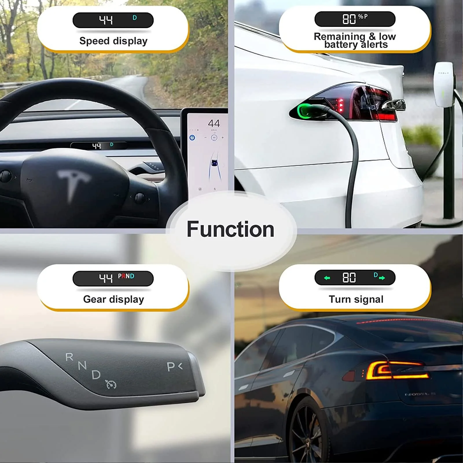 Embedded Digital Heads up Display Mini HUD for Tesla Model 3, Model Y 2019-2022 - Image 5