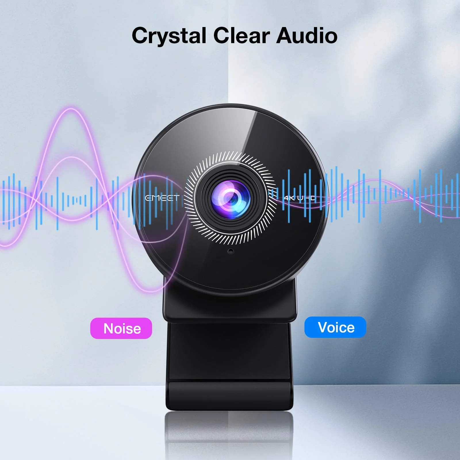 EMEET C950 4K Webcam for PC - 8 Megapixels 4K UHD, PDAF Autofocus, Noise-Canceling Mic, 70° FOV, 1080P@60FPS, Privacy Cover, USB 2.0 Plug&Play, Ideal PC Camera 4K for Zoom/Teams/Skype/Google Meet 4K Updated PDAF Autofocus - Image 6