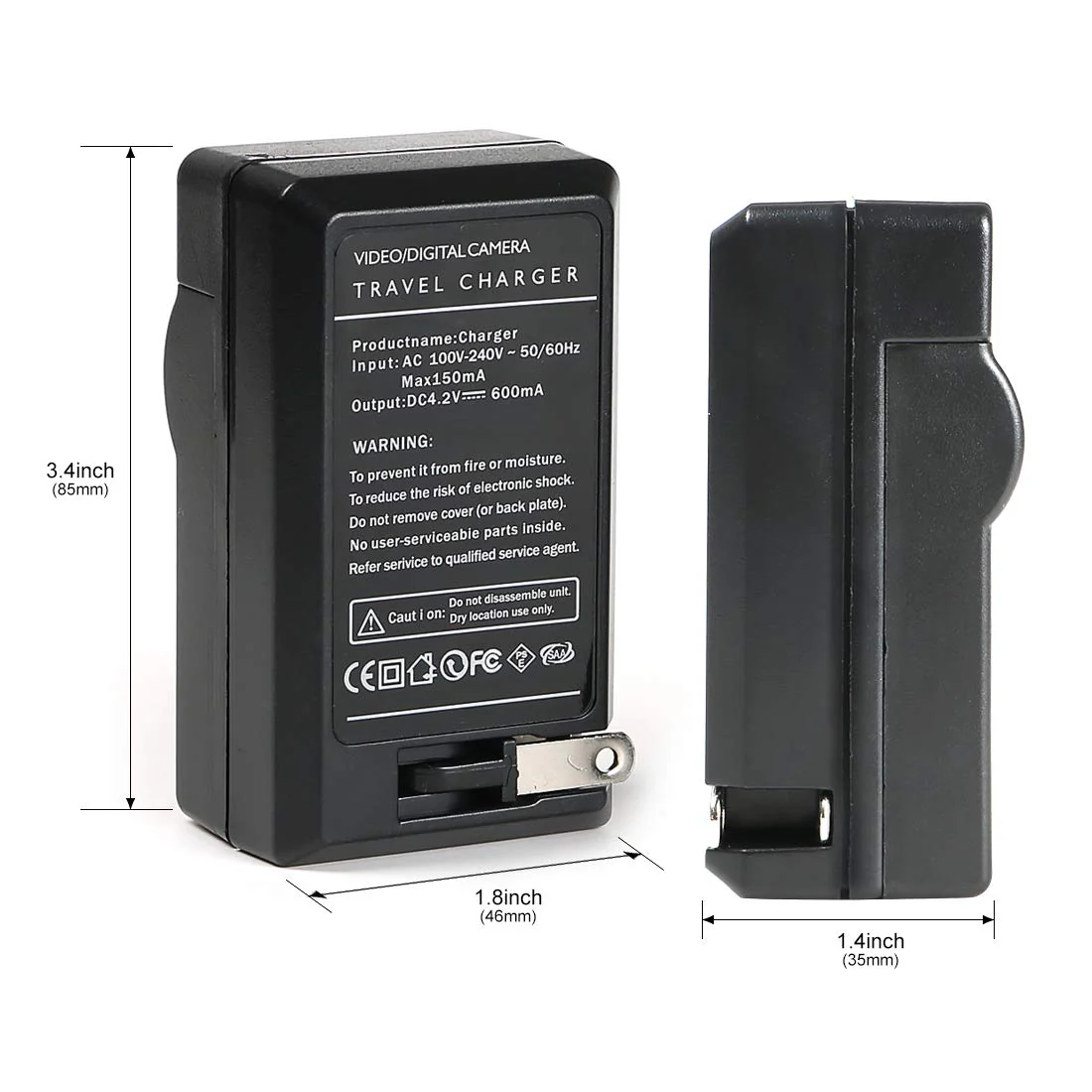 EN-EL10 Battery Charger for Nikon Coolpix S200, S203, S210, S220, S230, S3000, S4000, S500, S510, S5100, S520, S570 and More, Replacement for Nikon MH-63 Charger - Image 5