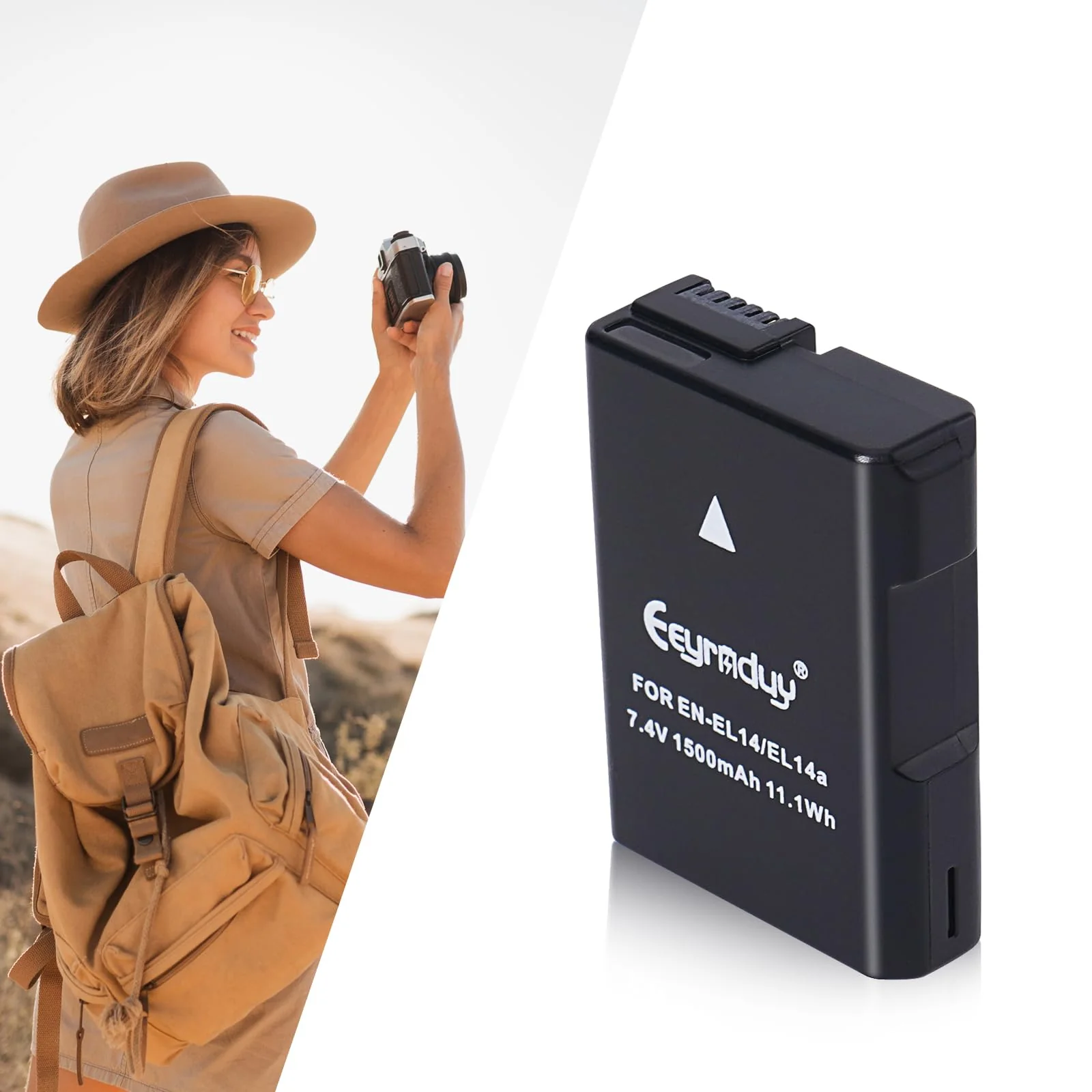EN-EL14 / EN-EL14a 2-Pack Batteries and Charger for Nikon D5100 D5200 D5300 D5500 D5600 D3100 D3200 D3300 D3400 D3500 DF Coolpix P7000 P7100 P7700 P7800 Cameras 2 batteries and charger - Image 7