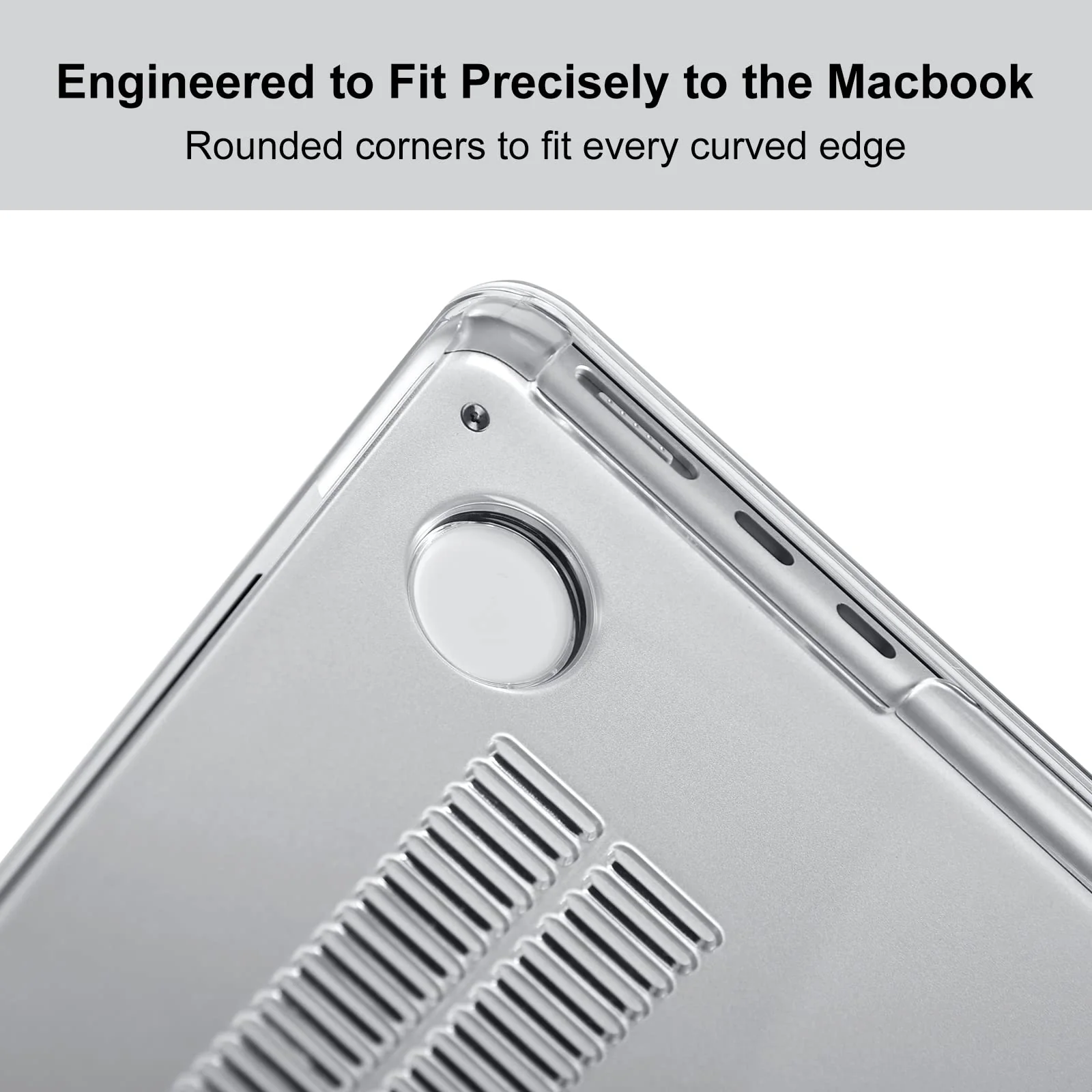 EooCoo Case Compatible with MacBook Air 13 inch 2024 2023 2022 M3 A3113 A2681 M2, [High Clear Restores Official Color Classic Hard Case] [with Keyboard Cover] Crystal Clear Crystal Transparent - Image 2