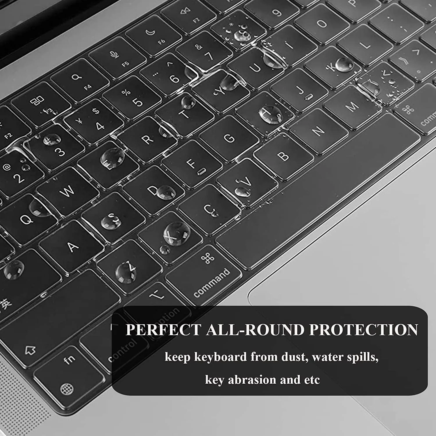 EooCoo Case Compatible with MacBook Air 13 inch 2024 2023 2022 M3 A3113 A2681 M2, [High Clear Restores Official Color Classic Hard Case] [with Keyboard Cover] Crystal Clear Crystal Transparent - Image 4