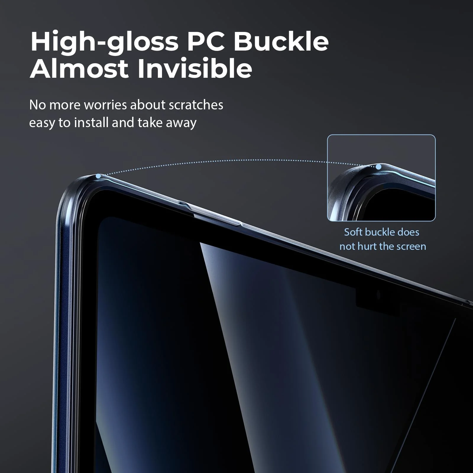 EooCoo [Ultra Thin Armor] Compatible with 2024-2022 MacBook Air 13 inch M3 M2 A3113 A2681, [100% Match Midnight] [Anti-Fingerprint], Air 13.6" Matte Protective Hard Case&Keyboard Skin, Midnight Clear - Image 4