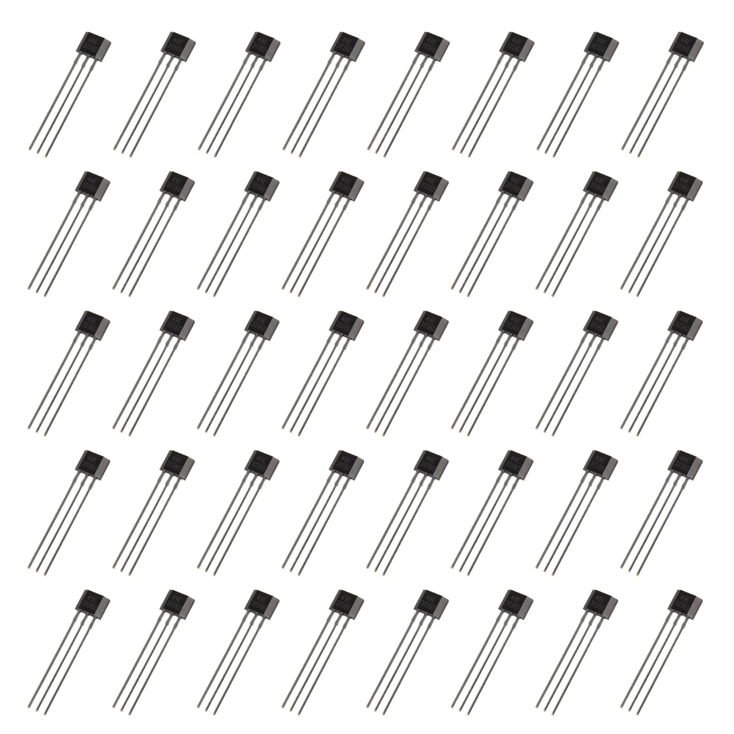 EPLZON 49E OH49E SS49E TO-92S Hall Effect Sensor 3-Pin Magnetic Detector for Electric Vehicle Engine Repair (Pack of 40)