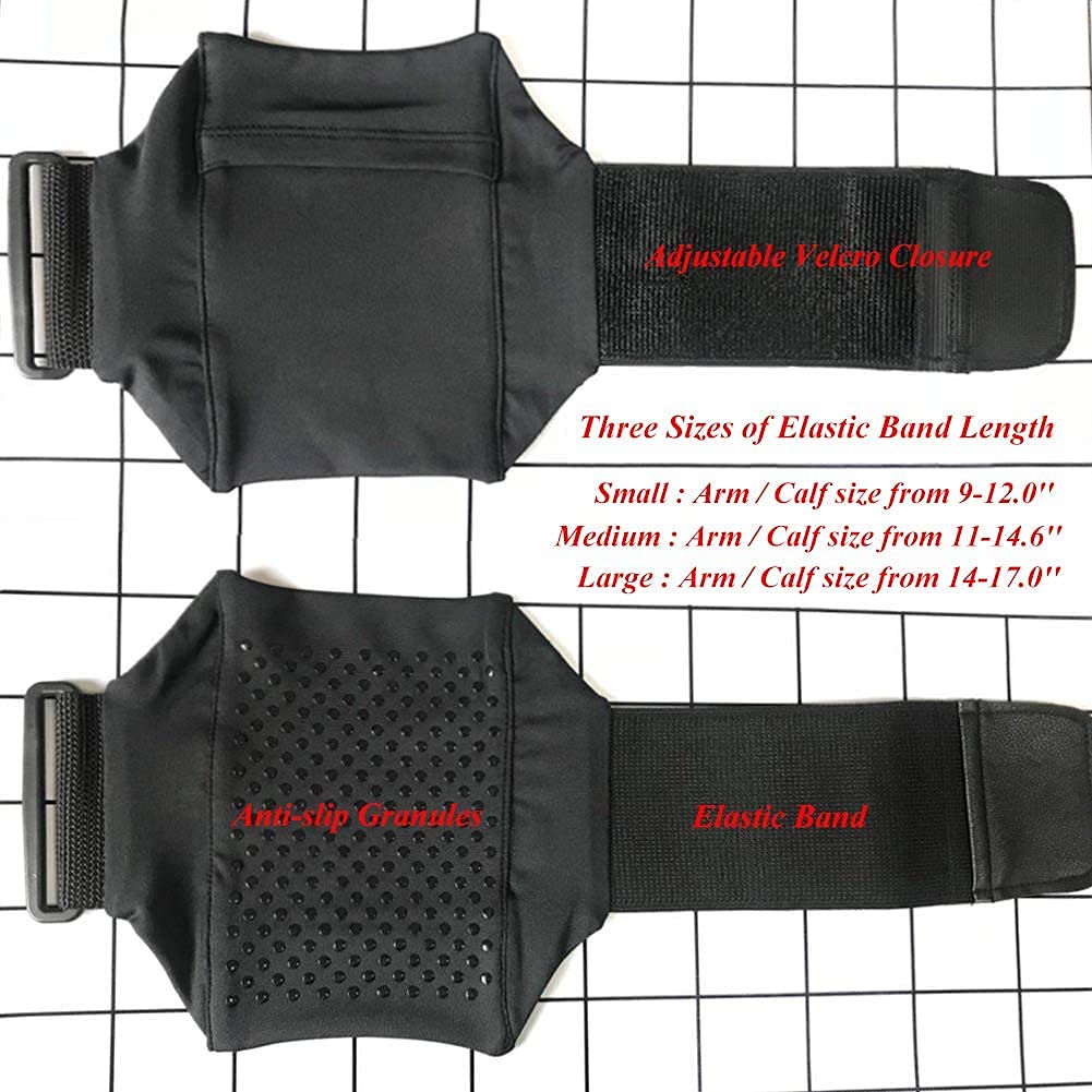 Equestrian Riders On The Leg Cell Phone Holder for Calf, Running Sports Armband for iPhone 6 6S 7 8, Samsung Galaxy S9/8/7/6, Running Workouts Arm Band Strap Pouch for Jogger Hiker, Black, S Small--(Arm/Calf size from 9-12'') - Image 5