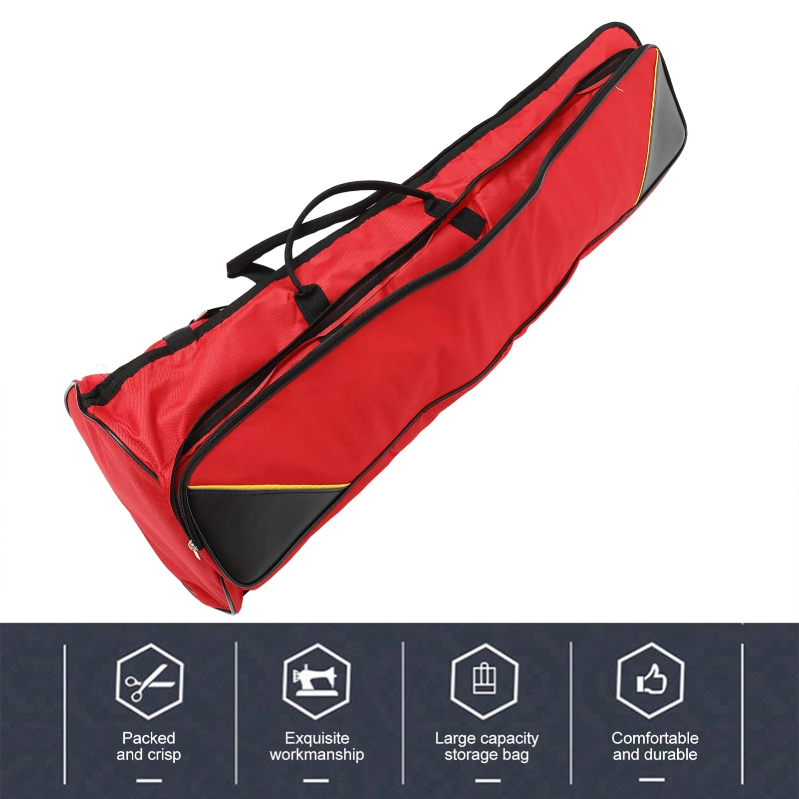 ERINGOGO Tenor Trombone Bag, Padded Bass Trombone Gig Bag with Adjustable Shoulder Strap, Accessories Pocket, Waterproof Lightweight Trombone Carrying Case (red) Black,Blue - Image 2