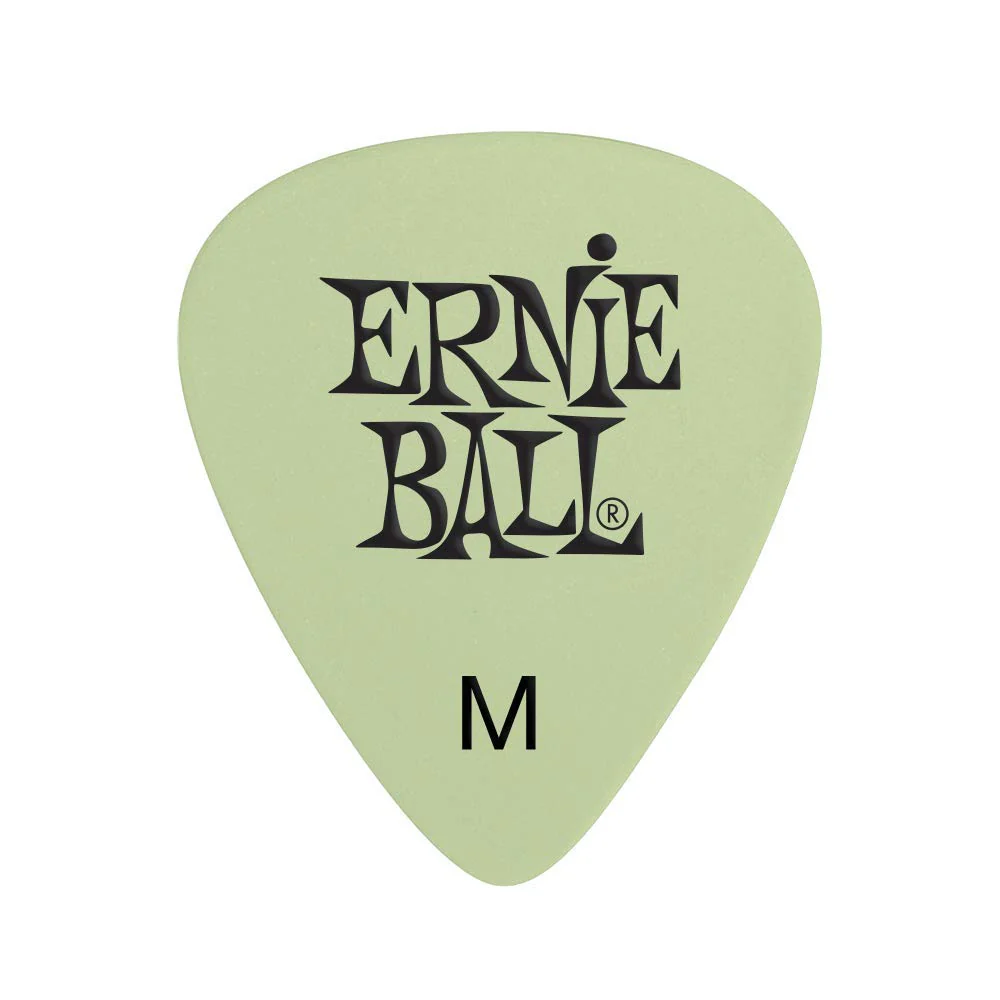 Ernie Ball Guitar Picks, Medium, Super Glow, 12-pack (P09225)