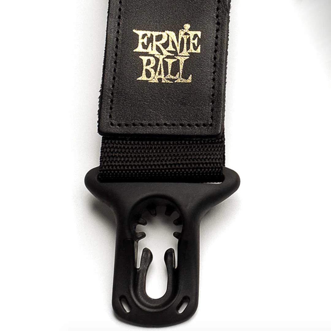 Ernie Ball Neoprene Polylock Comfort Guitar Strap, Black, Wide (P04146) - Image 2