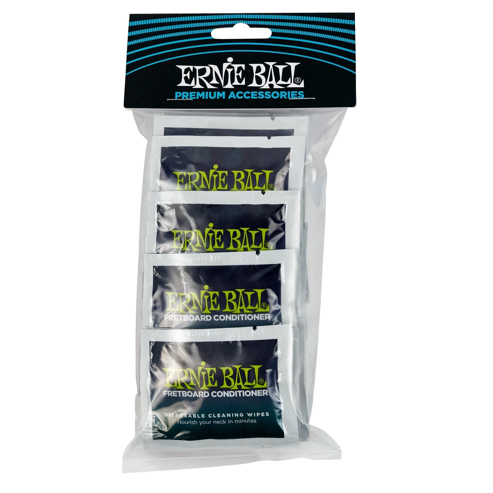 Ernie Ball Wonder Wipes Fretboard Conditioner, 20-pack (P04247) 20 Count (Pack of 1)