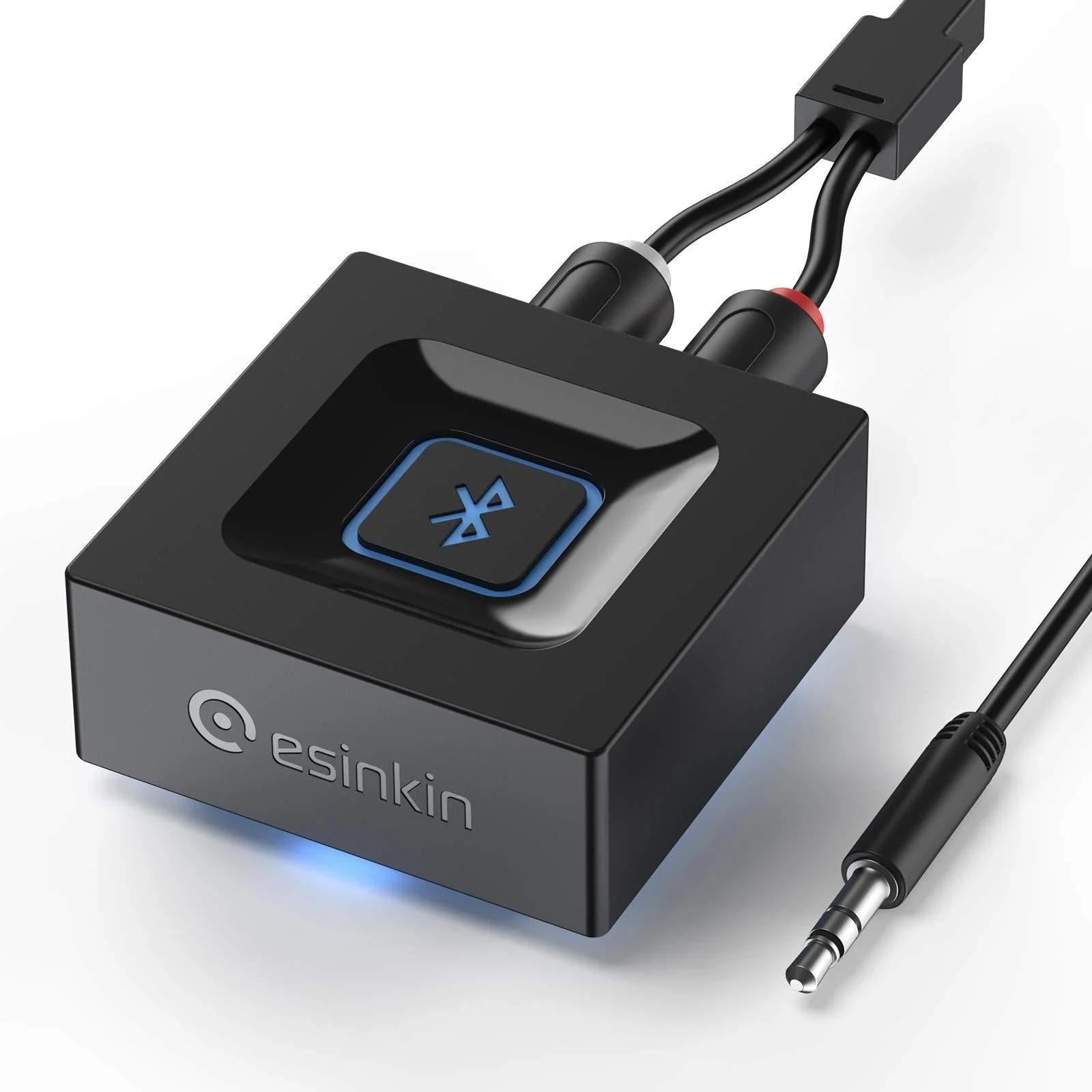 Esinkin Wireless Audio Receiver for Music Streaming Sound System Works with Smart Phones and Tablets, Wireless Adapter for Speakers