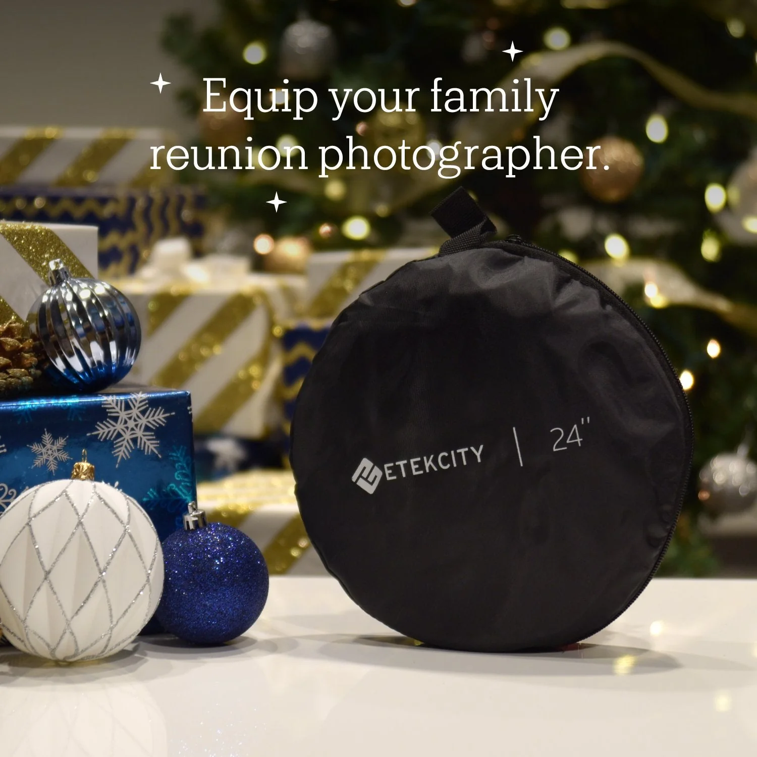 Etekcity 24" (60cm) 5-in-1 Photography Reflector, Multi-Disc Light Reflectors for Photography, Collapsible with Bag - Translucent, Silver, Gold, White and Black 24 Inch - Image 3