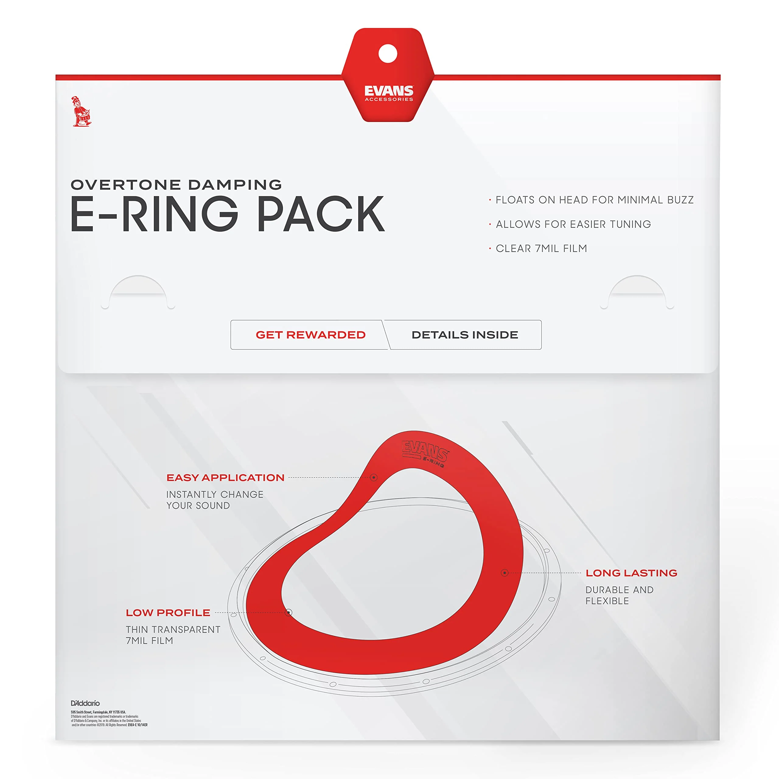Evans E-Ring, 13 Inch 1.5 Inch - Image 3