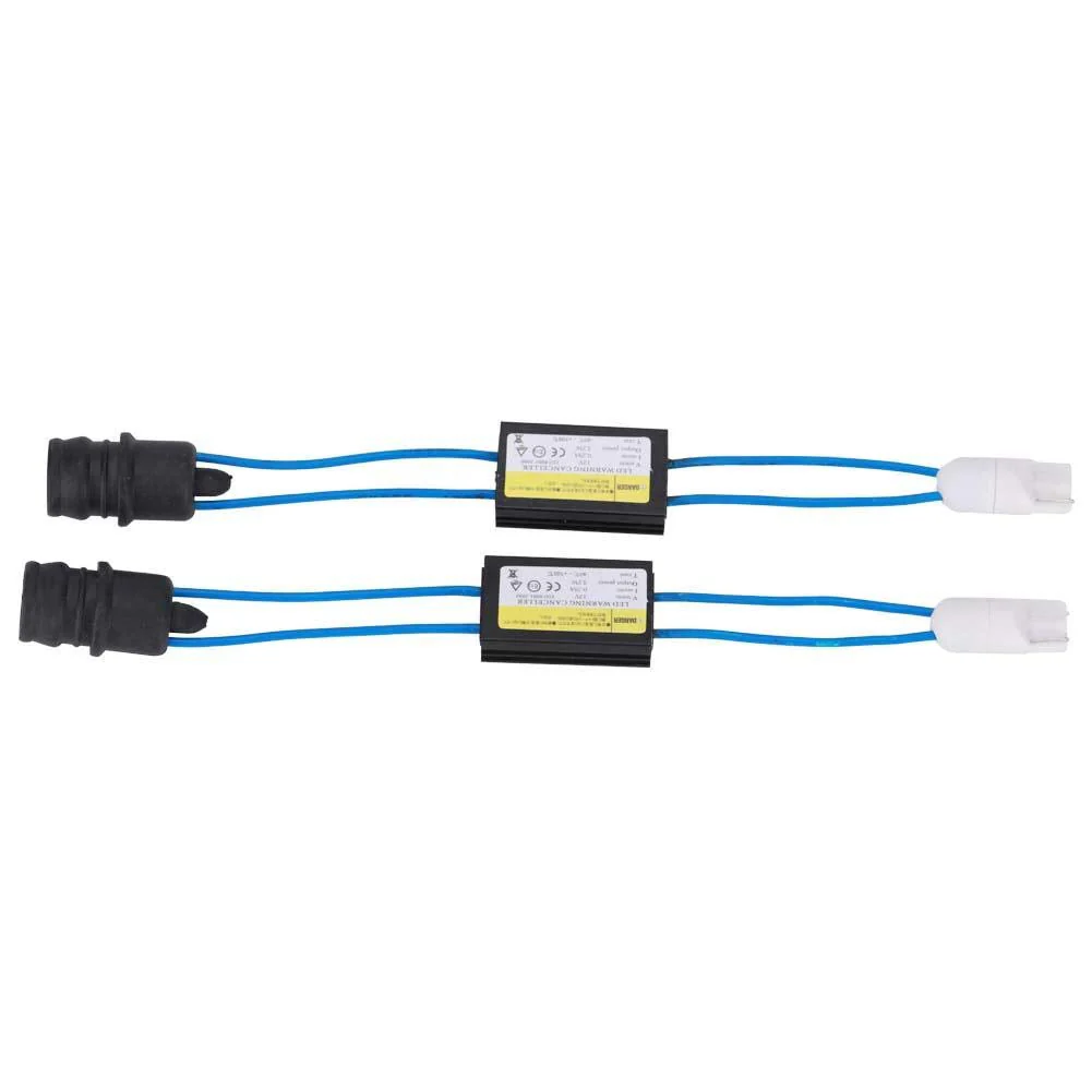 EVGATSAUTO Decoder LED Signal Lights, 2 Pieces T10 LED Warning Canceller Adapter Headlight Error Free Decoder Device Resistor