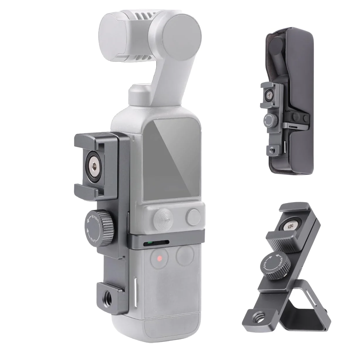 Expansion Rotate Cold Shoe Adapter for DJI Osmo Pocket 2 Handle Accessories Rotatable Cold Shoe,Extended Mount Bracket Strap Attached to Tripod DJI Osmo Pocket 2 Accessories