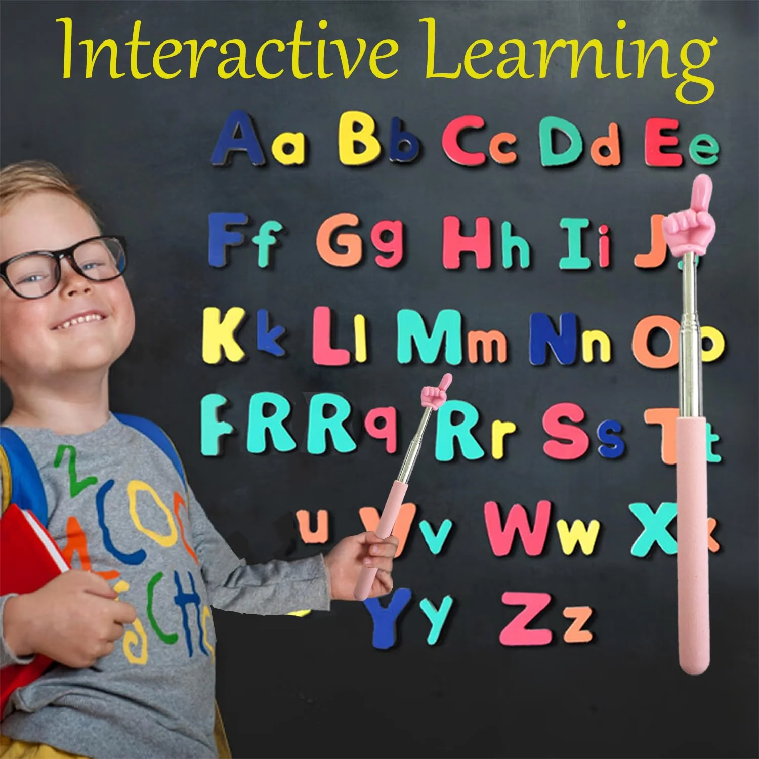 Extendable Teacher Pointer - Versatile, Adjustable, Ergonomic Teaching Aid & Presentation Tool for Classroom & Meetings（1 Colors） 1 Color - Image 7