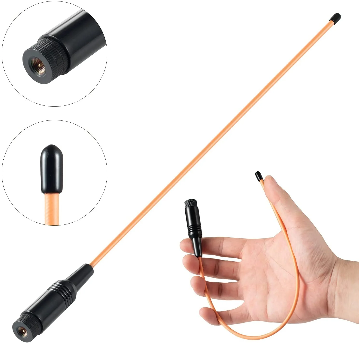 Extended Long Range Upgrade Flexible Receiver Orange Antenna for Garmin GPS Alpha 100 200 200i Astro 220 320 430, Eifagur - Image 3