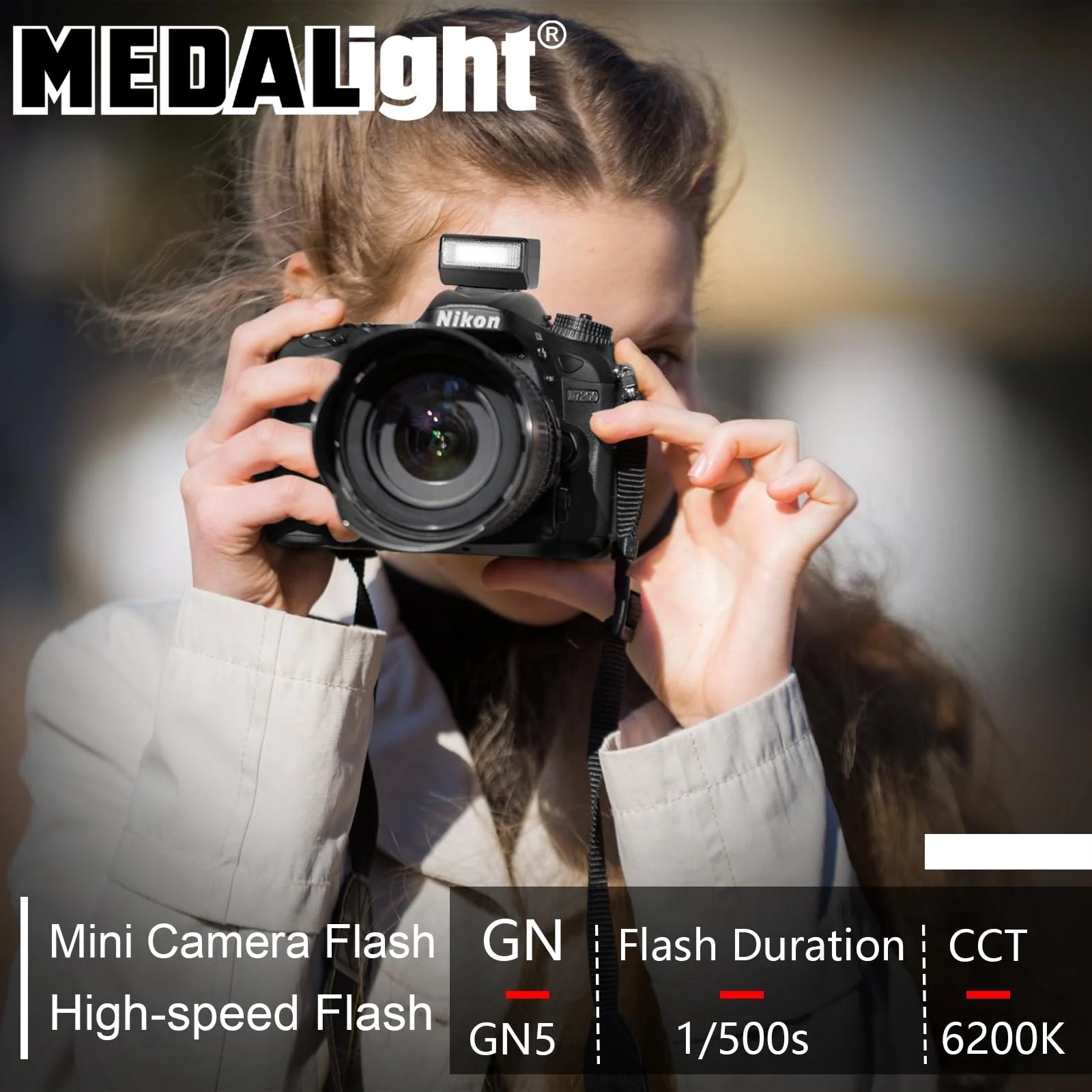 F1S Camera Flash for Ricoh (GR3/GR3X, etc.) Fuji/Sony/Nikon/Canon,Portable Mini Camera Flash for DSLR Cameras(Black). - Image 6
