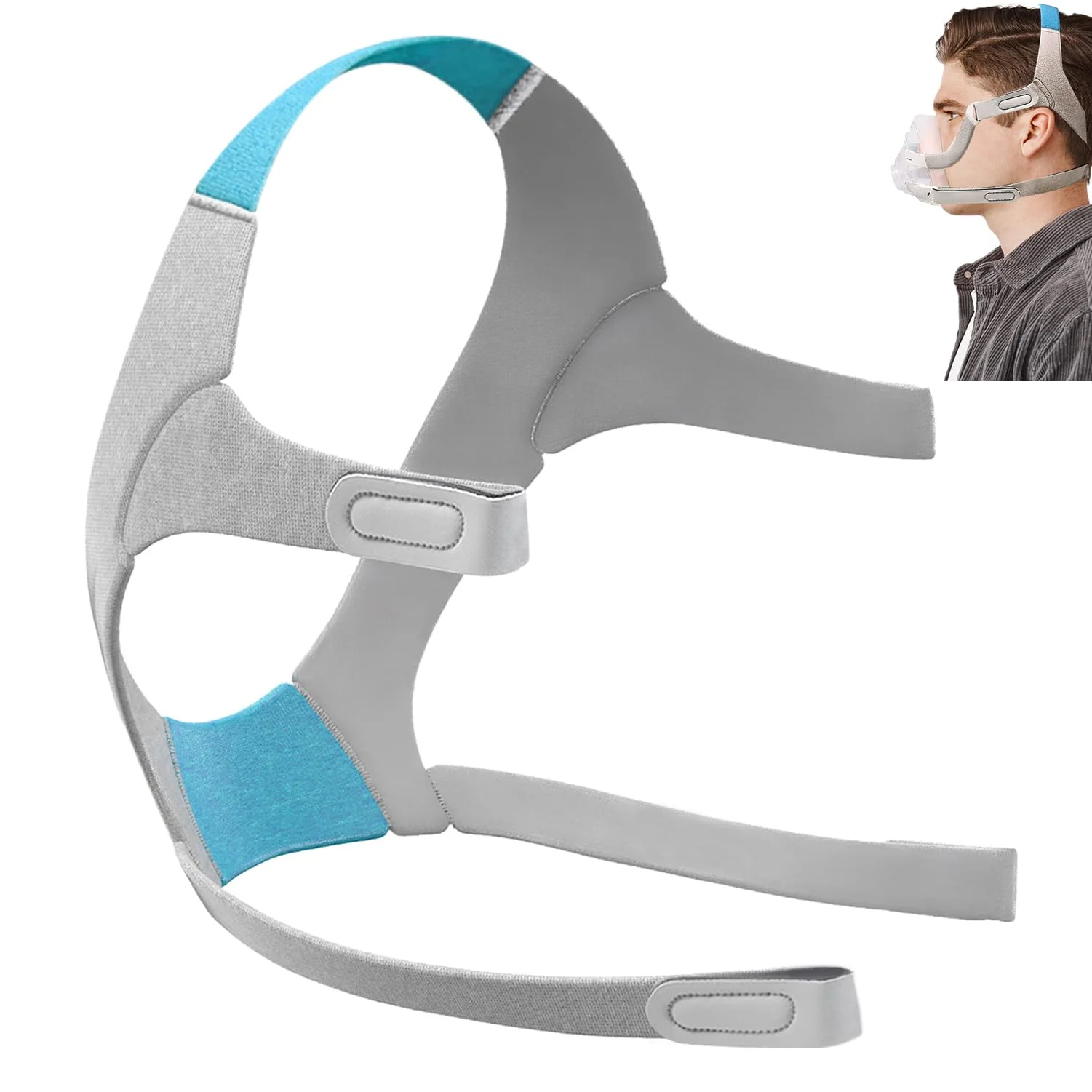 F20 Headband for AirFit F20 / AirTouch F20 Cpap Headband, Unisex Soft Comfortable Cpap Mask Strap, Cpap Supplies Durable Replacement Headband - Small & Medium Face (Headband Only) s/m f20 headgear