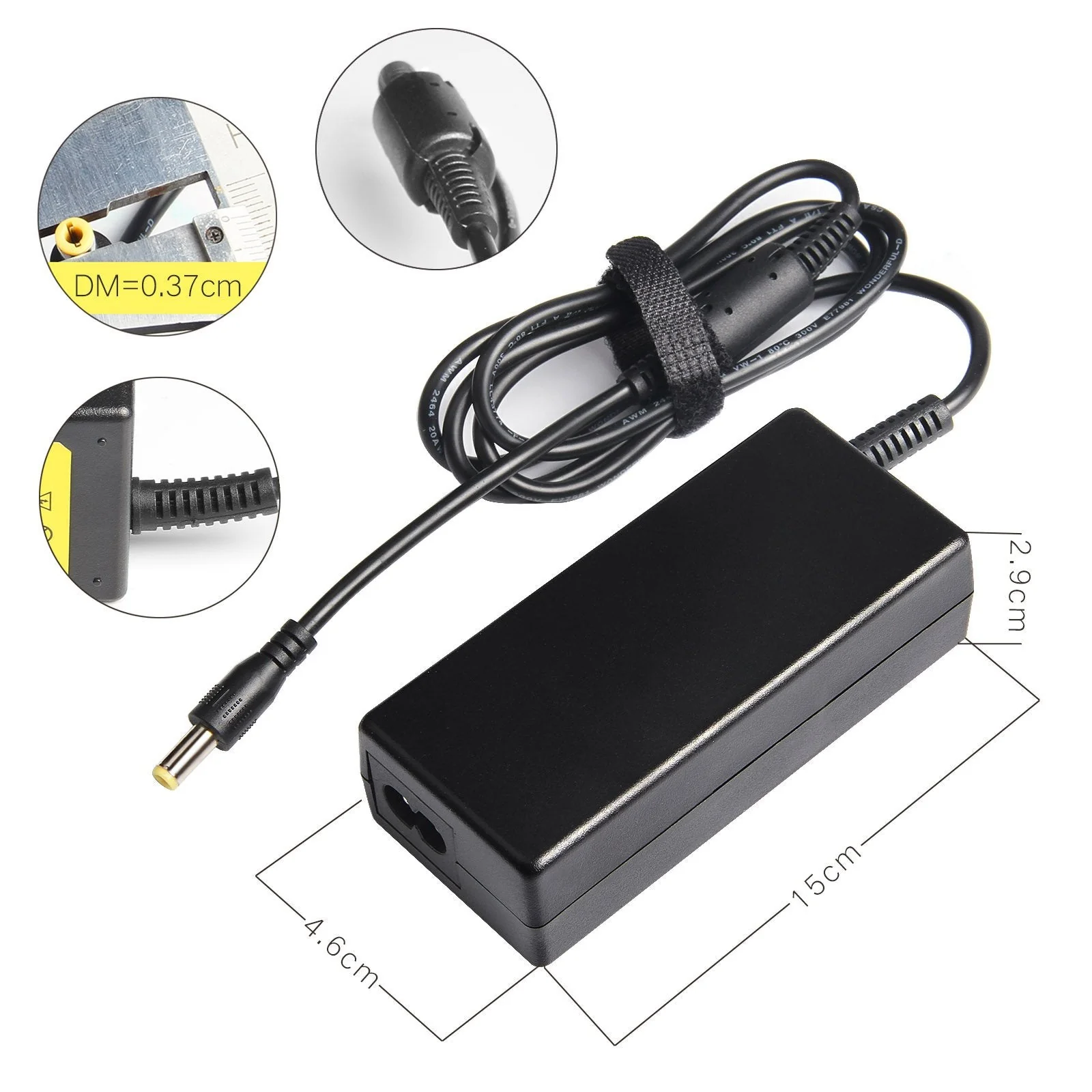 Fancy Buying Security Camera Power Adapter 12V 5A 100V-240V AC to DC 8-Way Power Splitter Cable FCC Certified LED Power Adapter Transformers-Fits Analog/AHD DVR/Camera, RGB LED Strip Lights - Image 3
