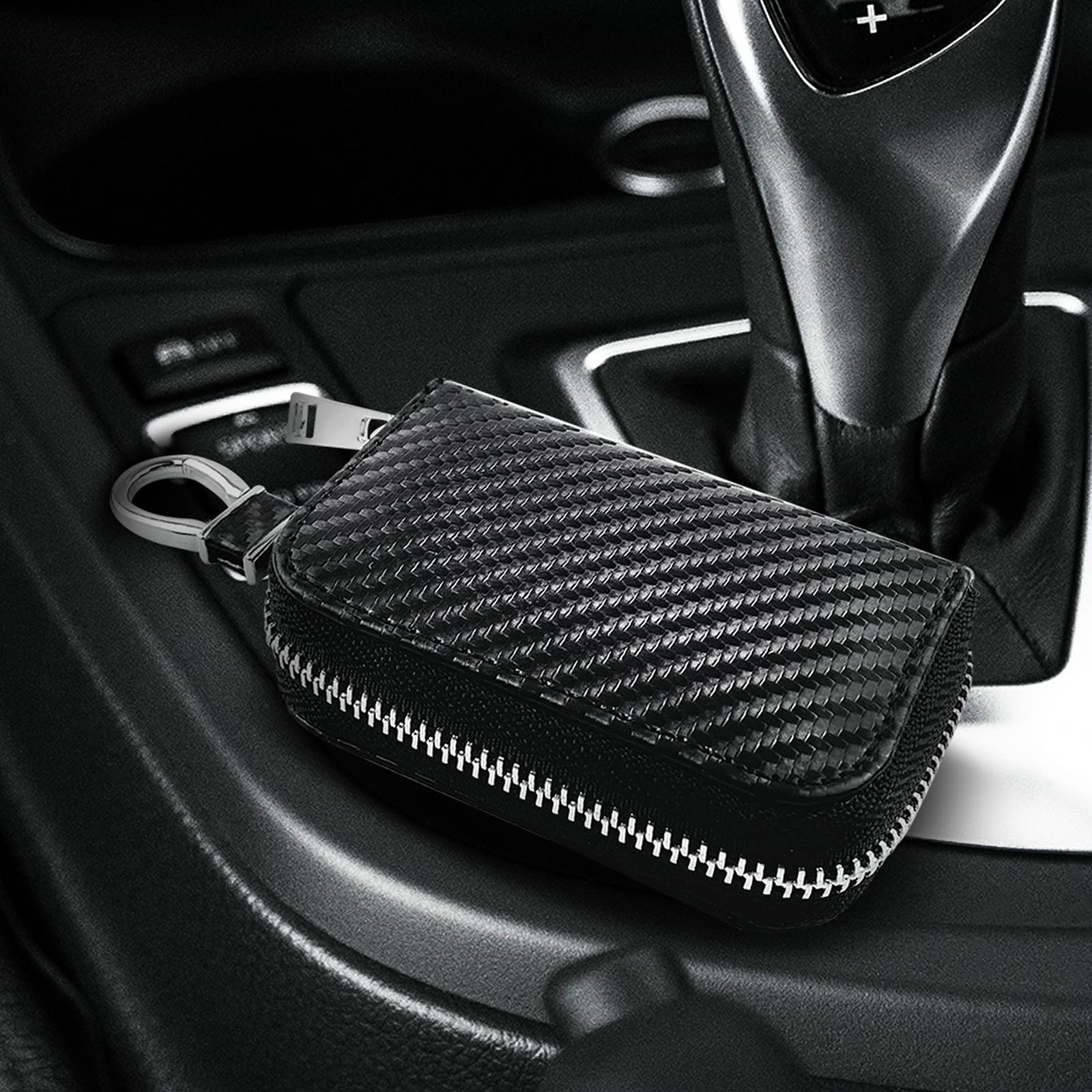 Faraday Box for Car Keys and Carbon Fiber Faraday Bag for Key Fob Portable Keyless Entry Signal Blocking Pouch RFID Box for Car Keys Fob Protector Box Car Theft Prevention(Small Box+1 Car Key Case) A02-Small Box+1 Shielding Bag - Image 6
