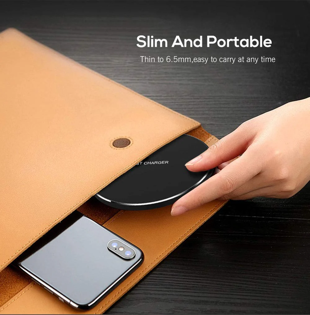 Fast Wireless Charger,20W Max Wireless Charging Pad Compatible with iPhone 16/16 Pro/15/14/13/12/SE/11/XS Max/XR,AirPods;FDGAO Wireless Charge Mat for Samsung Galaxy S24/S23/Note,Pixel/LG G8 20W-Black - Image 8