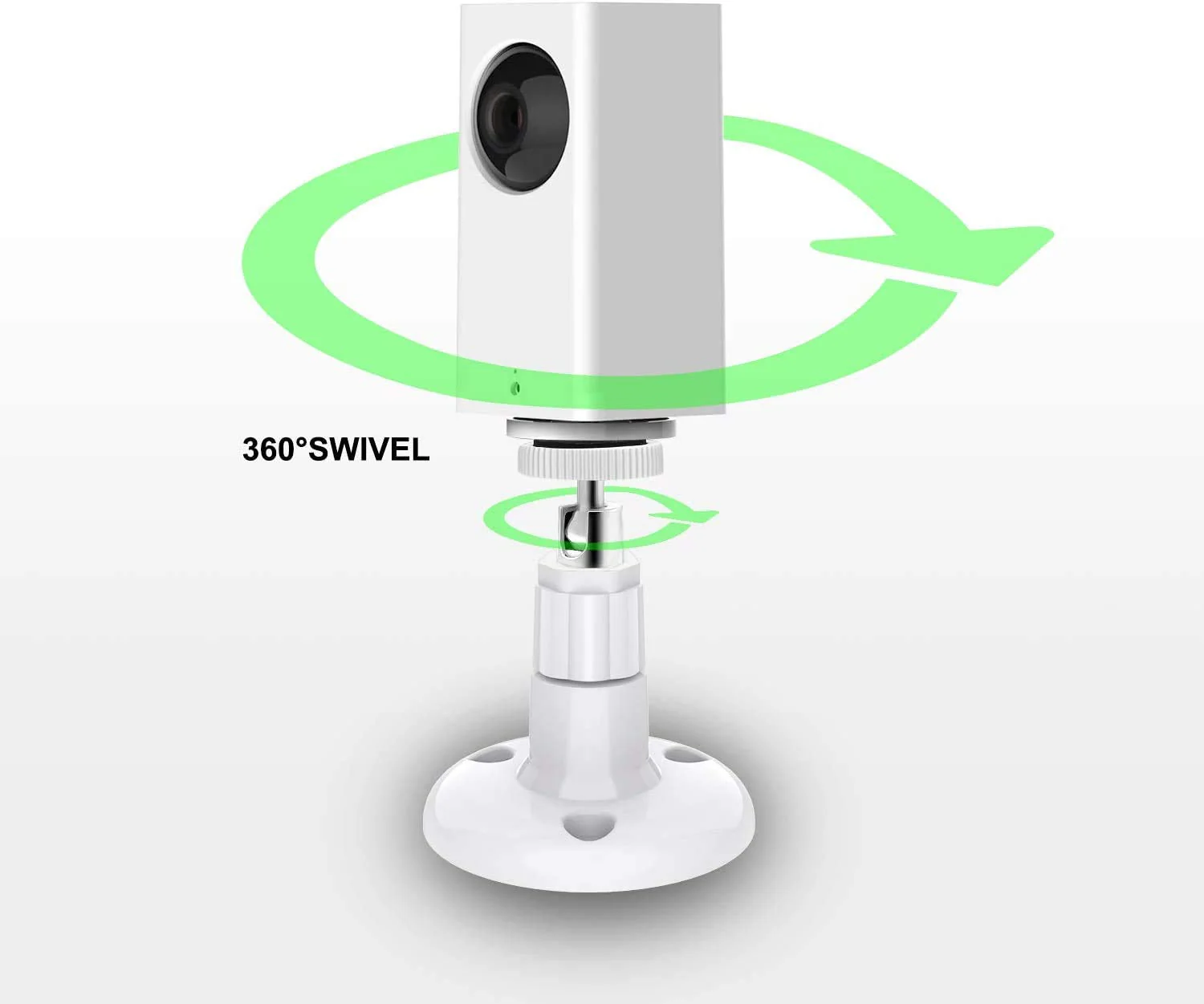 FastSnail Wall Mount Compatible with Wyze Cam Pan & Wyze Cam Pan V2 & Wyze Cam V3, Adjustable Indoor Outdoor Mount for WyzeCam Pan/WyzeCam Outdoor/WyzeCam V3 or Other Cam with Same Interface 2 Pack White - Image 7