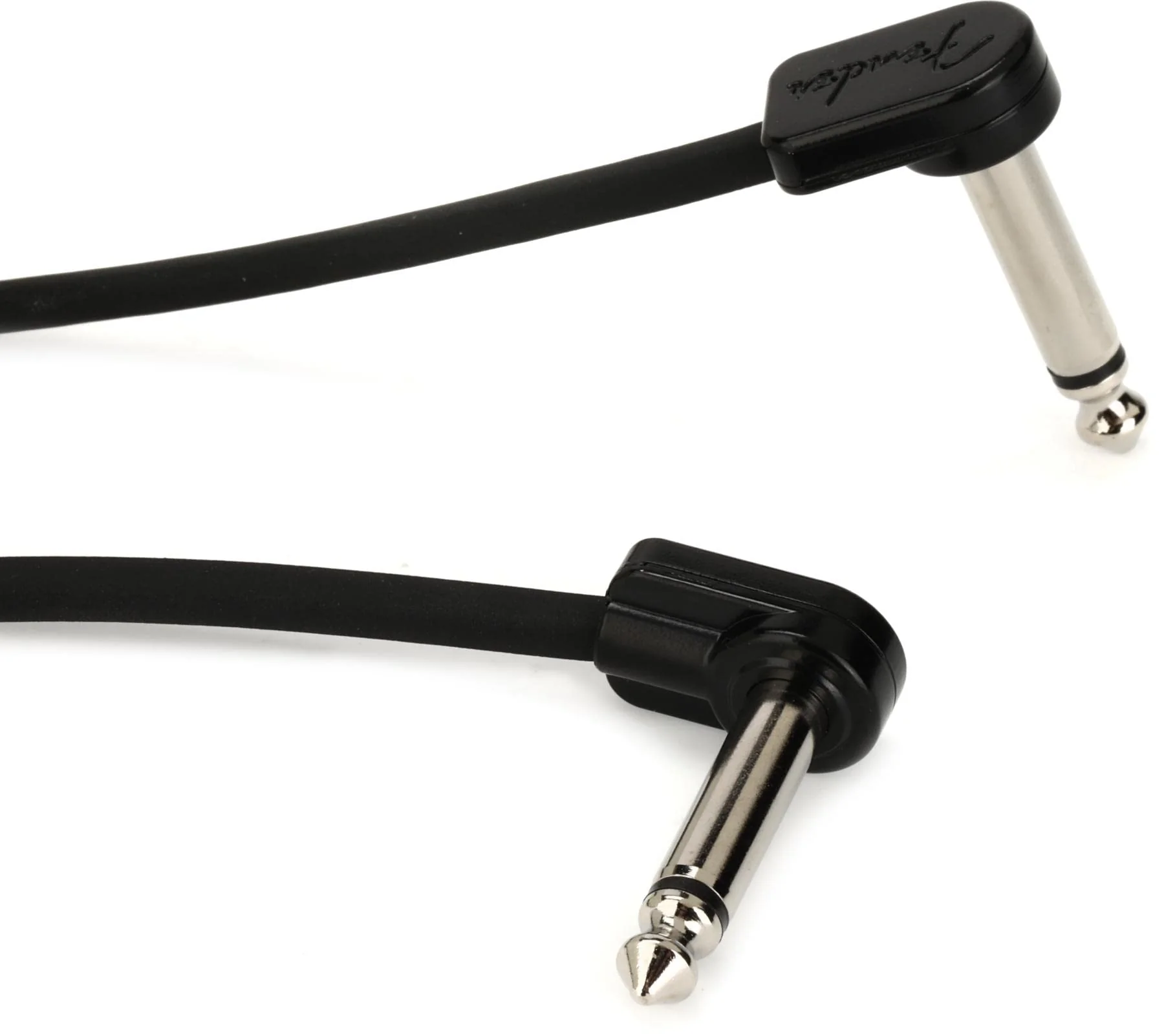 Fender Blockchain Patch Cable Kit, Guitar Cable, Stocking Stuffers, Guitar Accessories, Angle/Angle, Black, Large, 15 Pieces
