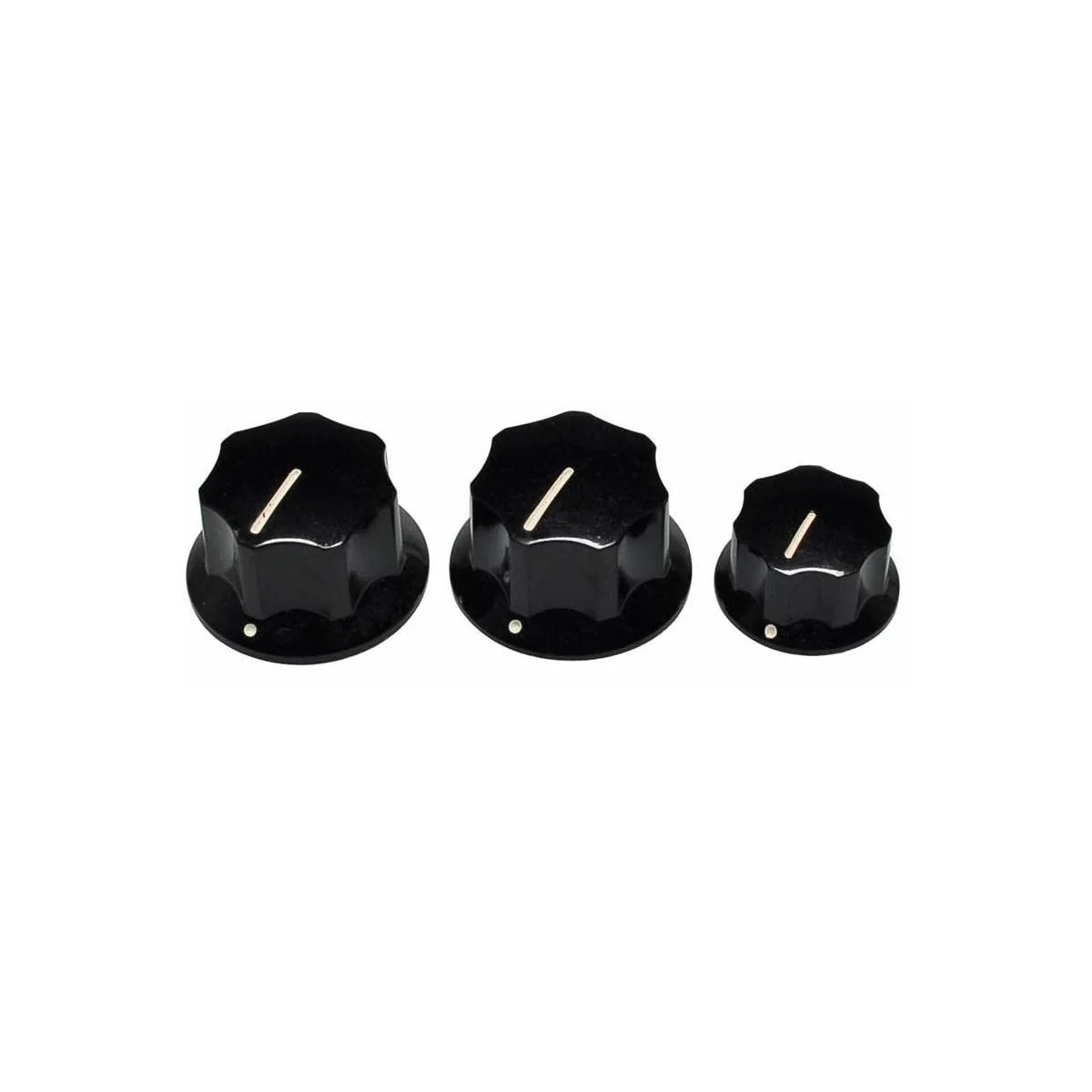 Fender Jazz Bass Control Knobs, Set of 3 (2 Large, 1 Small)