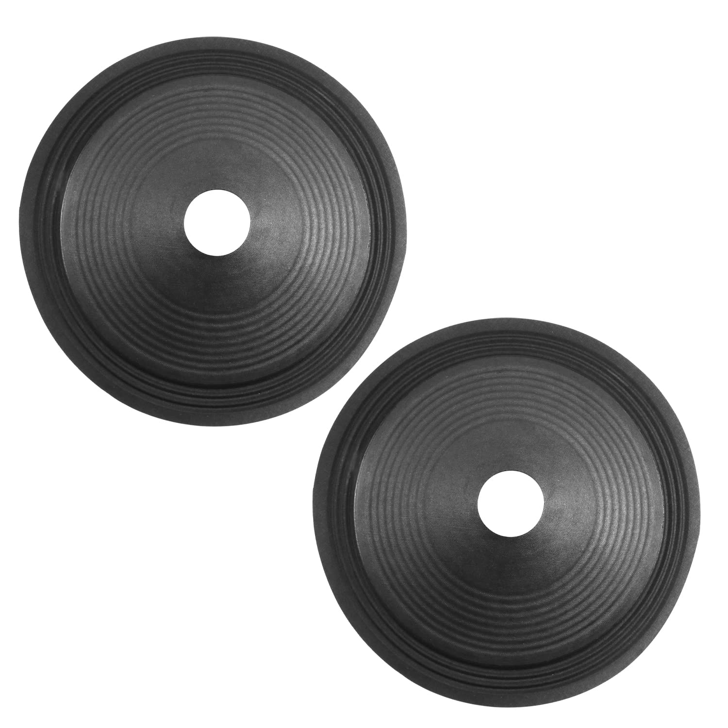 Fielect 10 inches Paper Speaker Cone Subwoofer Cones Drum Paper 1.4 inches Inner Diameter 9.6 inches Outside Diameter with Rubber Surround 2Pcs 10" 35.5mm 245mm 2Pcs