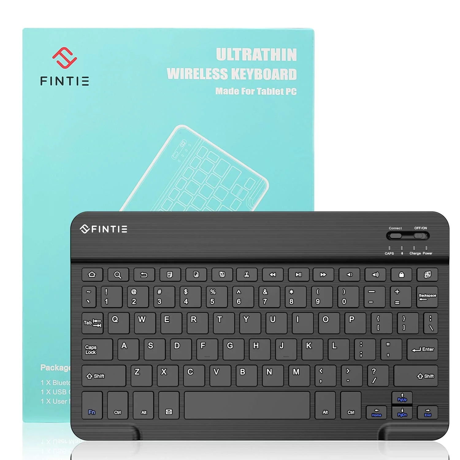 Fintie 10-Inch Ultrathin (4mm) Wireless Bluetooth Keyboard for Android Tablet Samsung Galaxy Tab E/Tab A/Tab S, ASUS, Google Nexus, Lenovo and Other Android Devices - Image 9