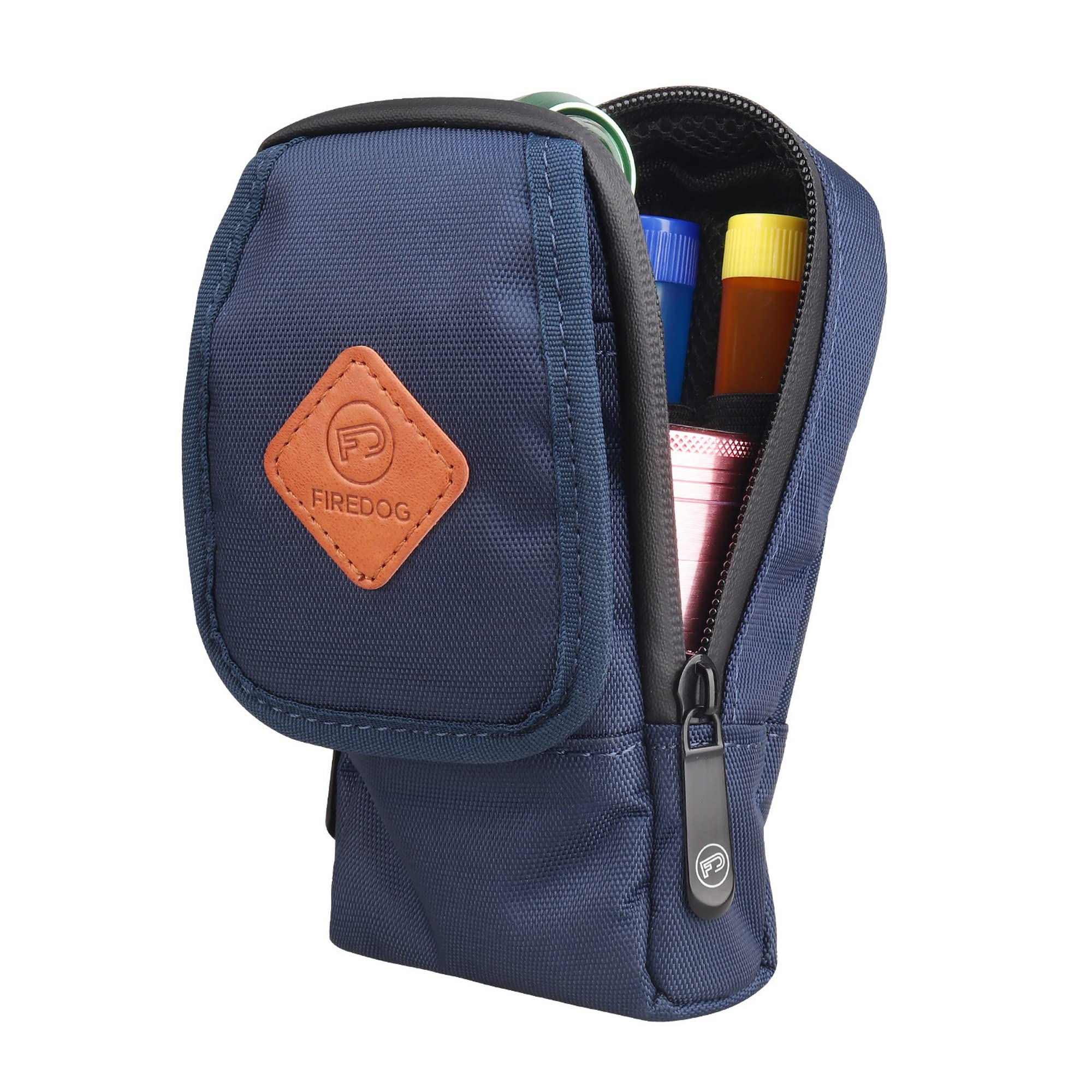 FIREDOG Smell Proof Bag, Odor Proof Pouch Carbon Lined Smell Proof Case Container for Travel Storage (Blue) Blue