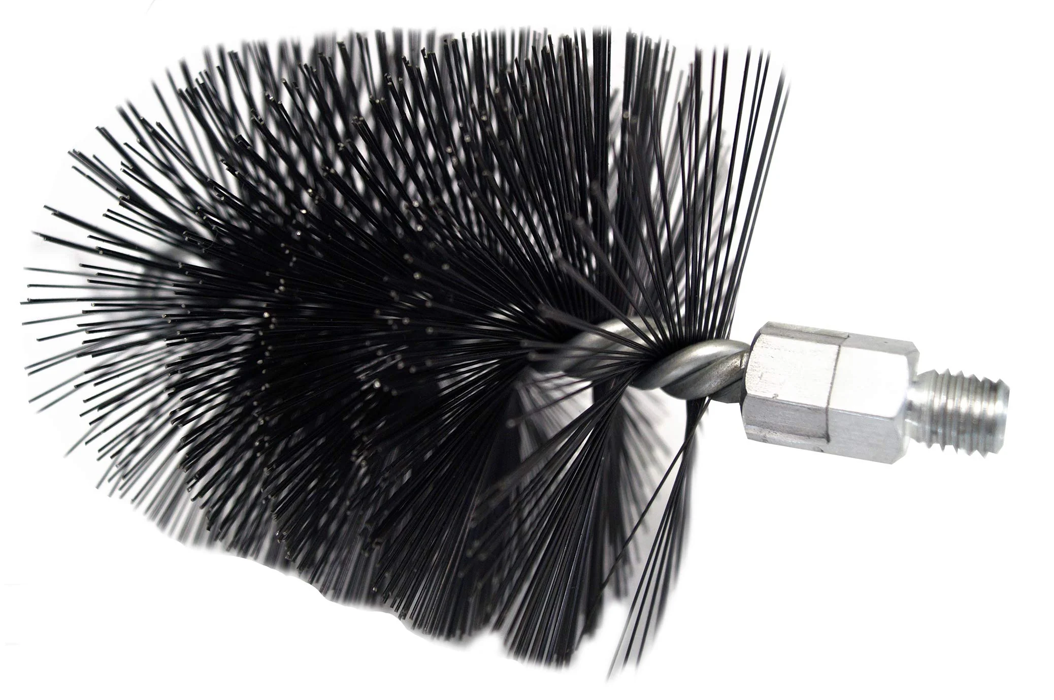 FIREFIX 2036/4 Steel Wire Stove Pipe Brush with M12 Male Thread 125mm Diameter