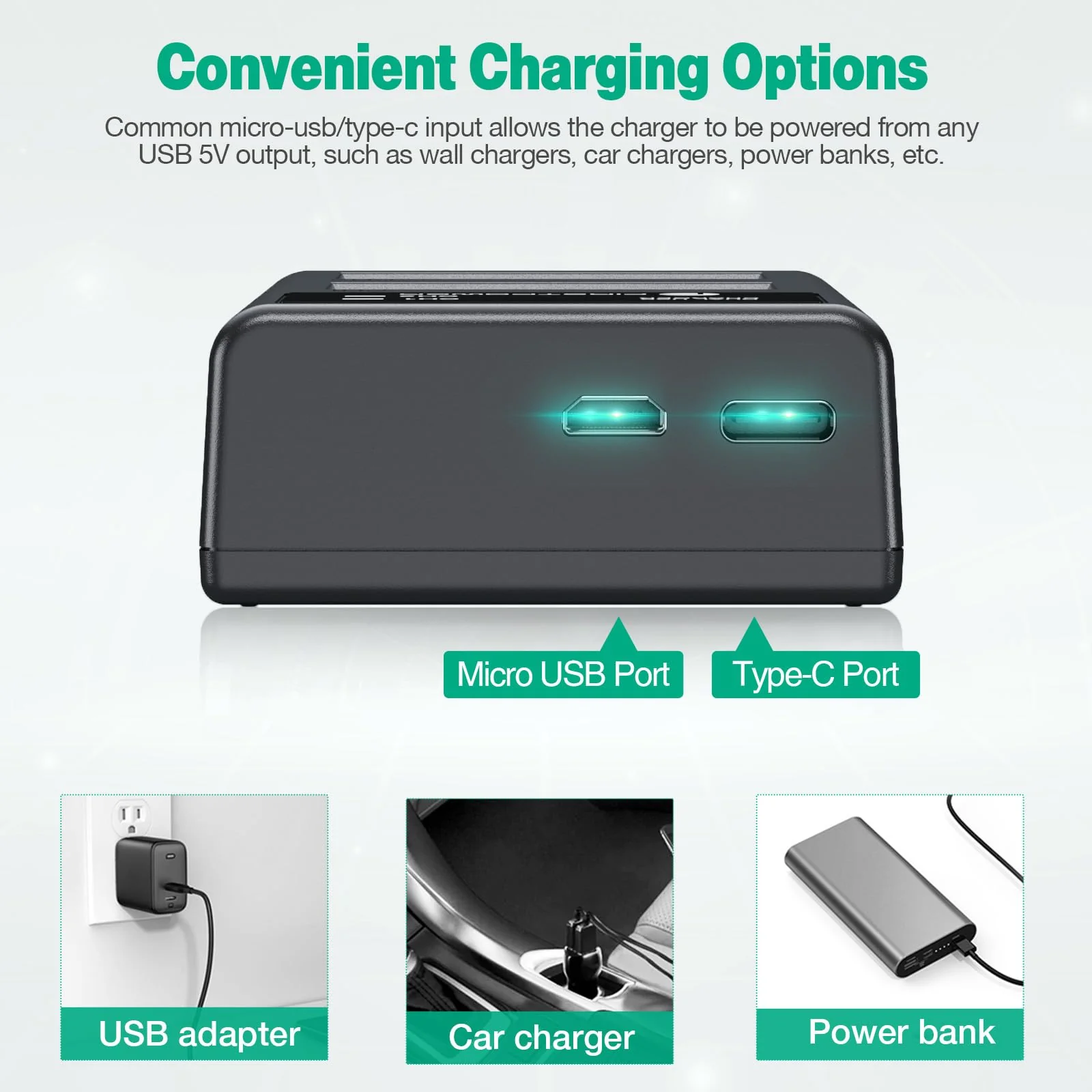 FirstPower EN-EL15 /EL15a/EL15b/EL15c Batteries 2-Pack and USB Dual Charger Compatible with Nikon Z6 Z7 D750 D850 D7000 D7100 D7200 D7500 D500 D600 D610 D780 D800 D800e D810 D810a Cameras - Image 5